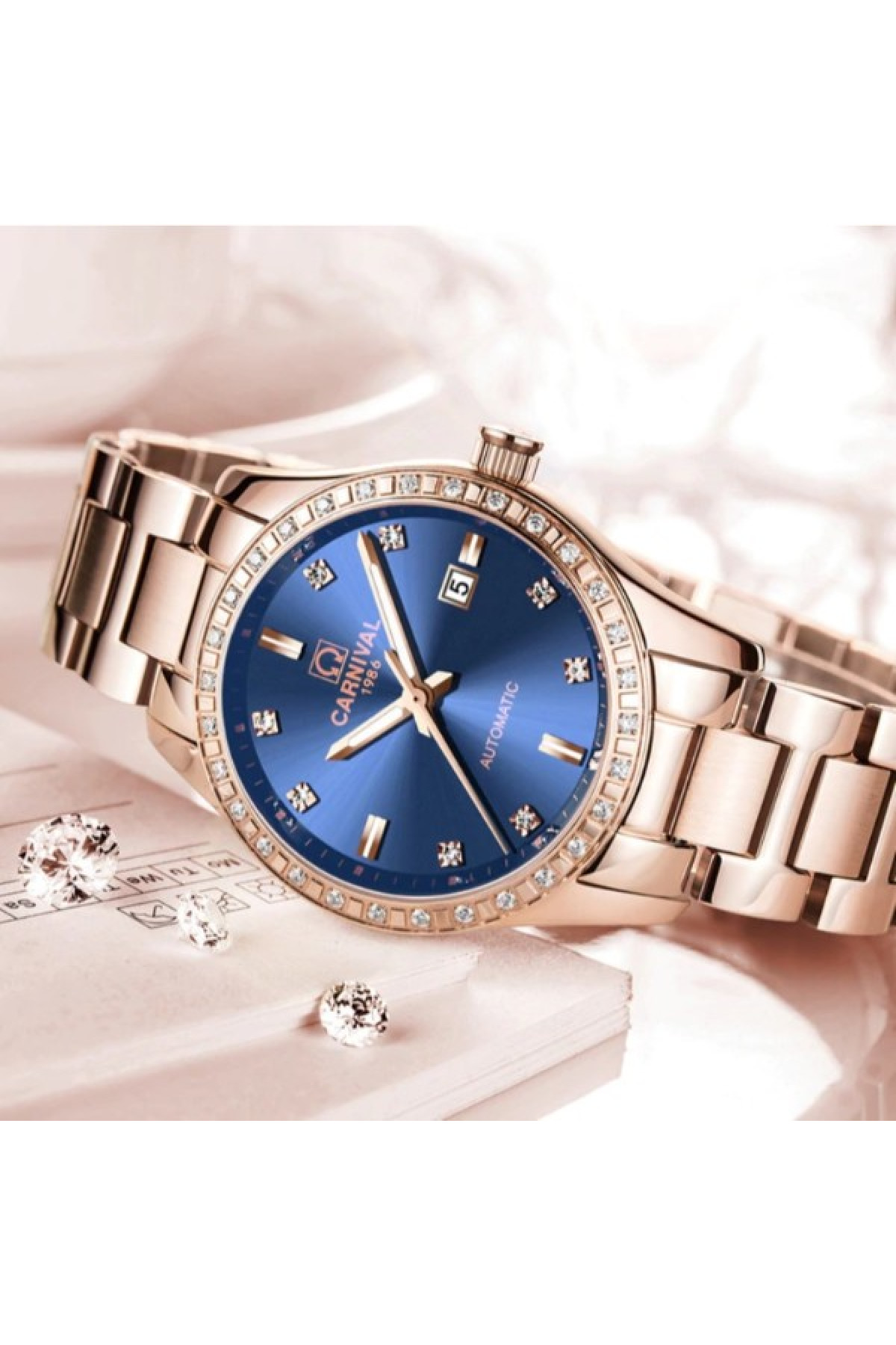 Жіночий годинник  Carnival Maldives Beige Flower, 2 ремінці