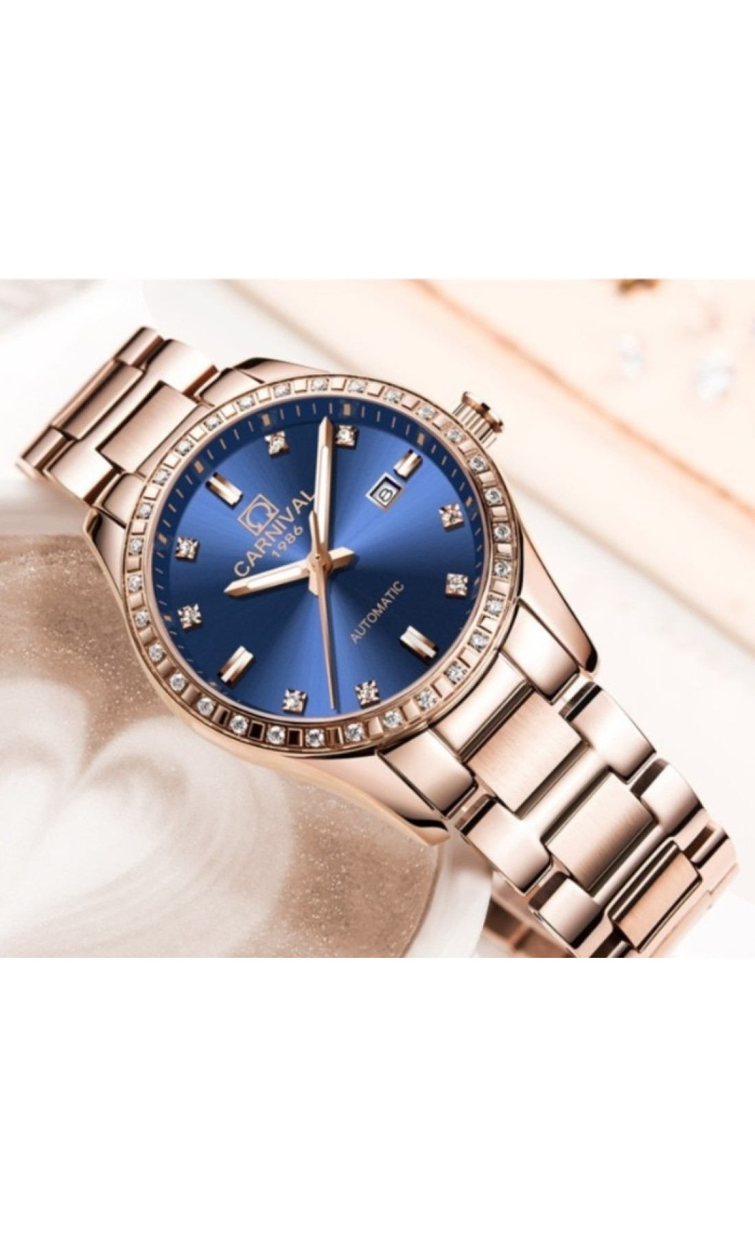 Жіночий годинник  Carnival Maldives Beige Flower, 2 ремінці