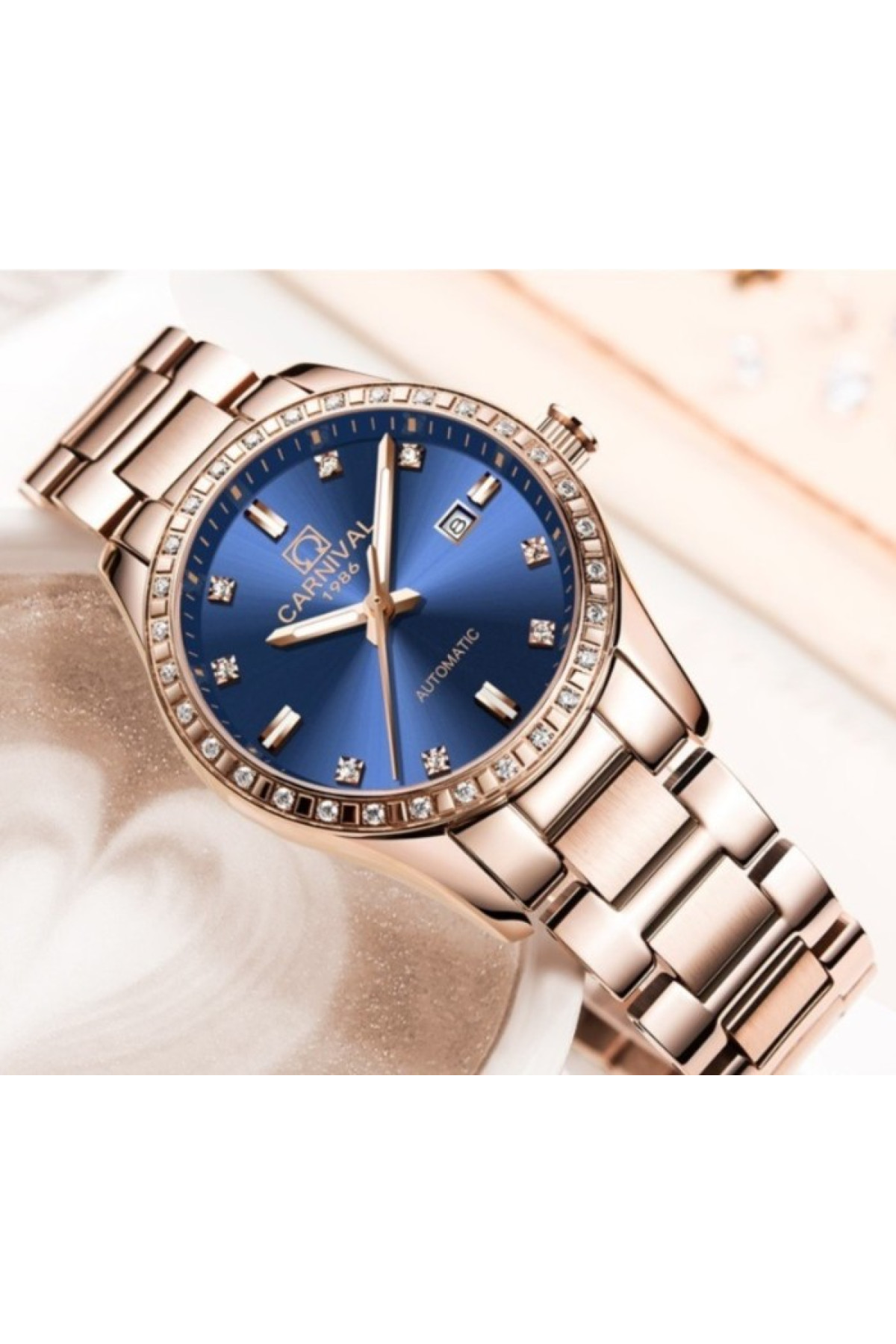 Жіночий годинник  Carnival Maldives Beige Flower, 2 ремінці