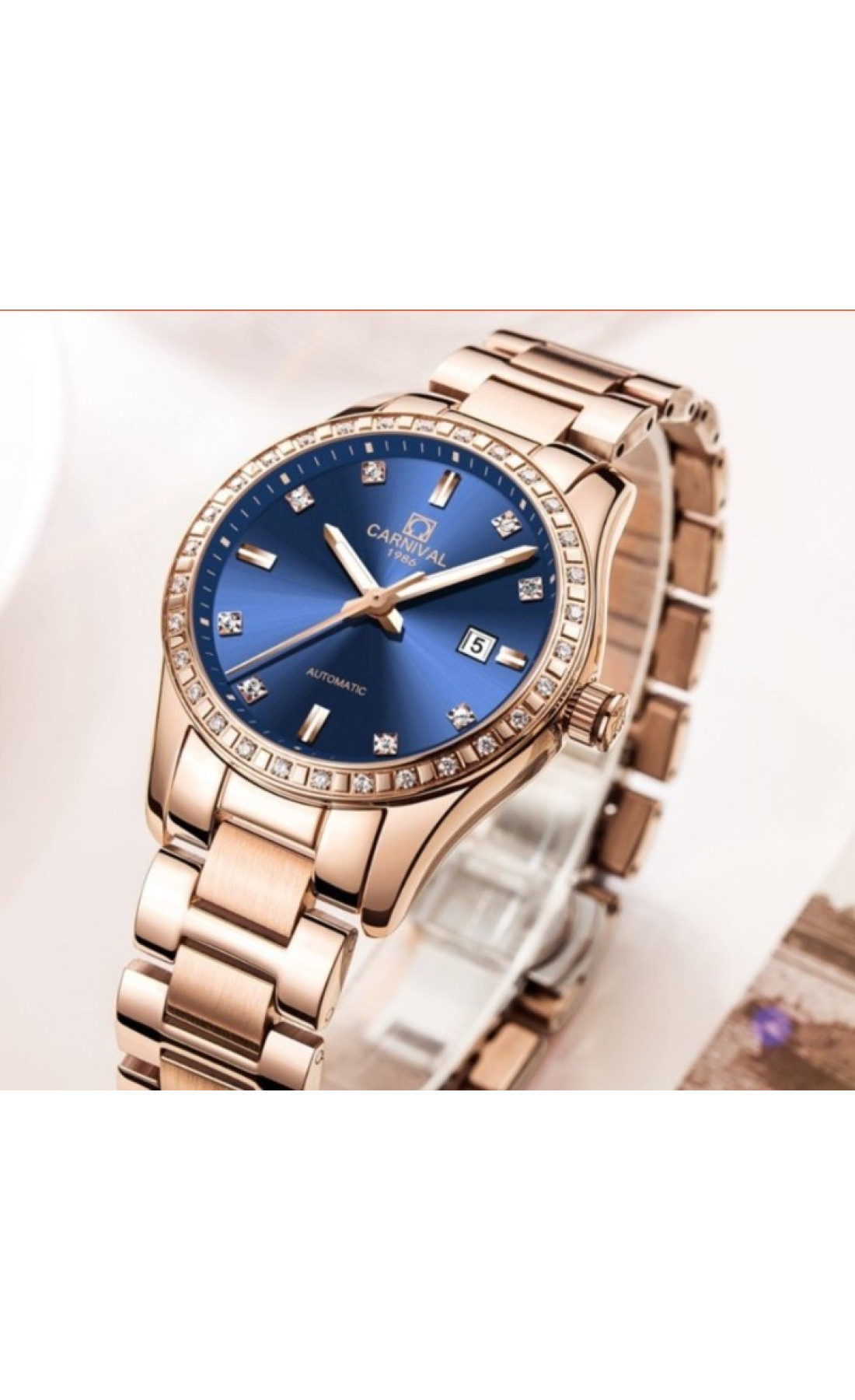 Жіночий годинник  Carnival Maldives Beige Flower, 2 ремінці