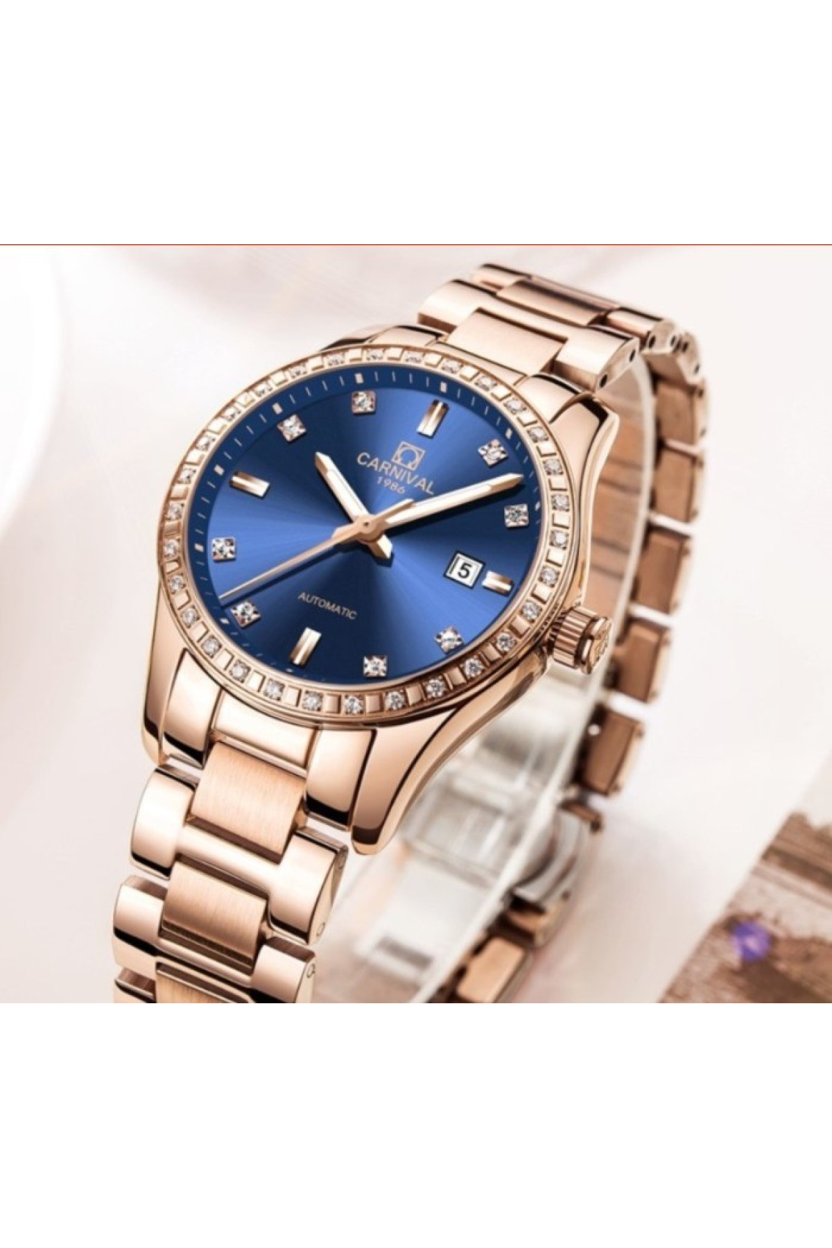 Жіночий годинник  Carnival Maldives Beige Flower, 2 ремінці