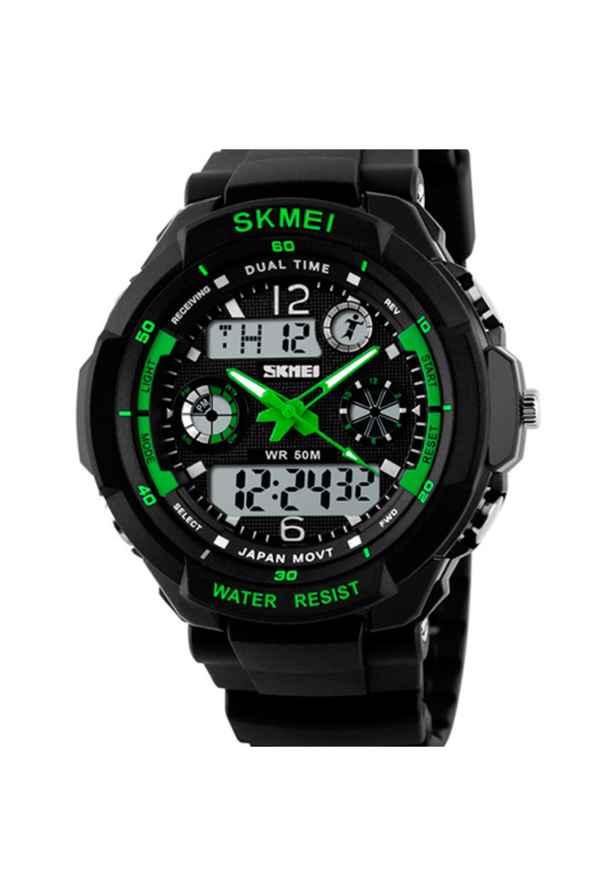 Чоловічий годинник  Skmei S-Shock Green 0931