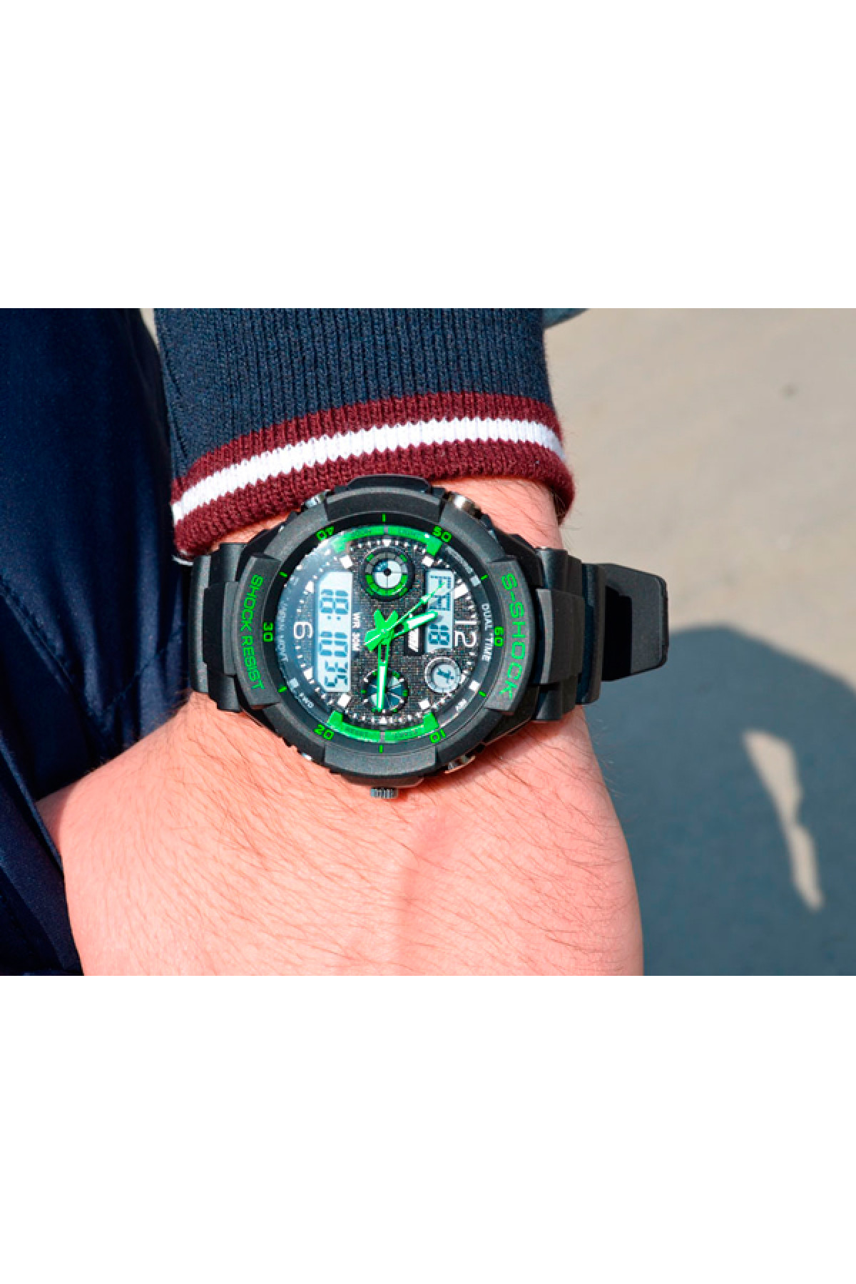 Чоловічий годинник  Skmei S-Shock Green 0931