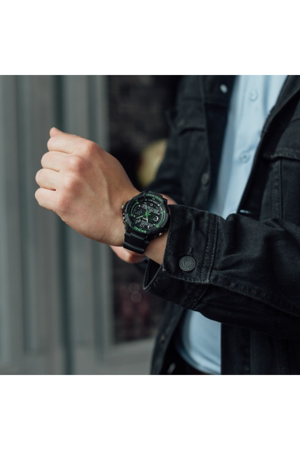 Чоловічий годинник  Skmei S-Shock Green 0931