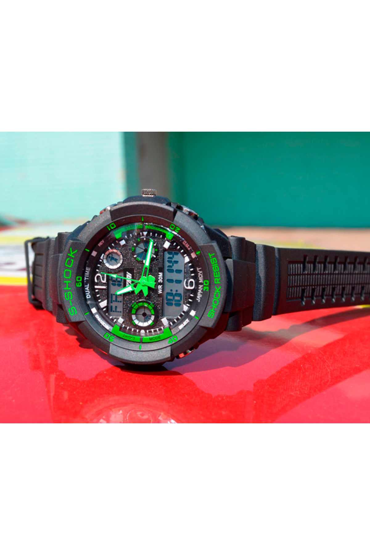 Чоловічий годинник  Skmei S-Shock Green 0931
