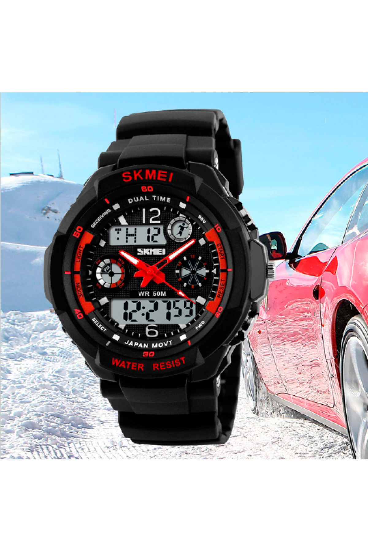 Чоловічий годинник  Skmei S-Shock Red 0931R