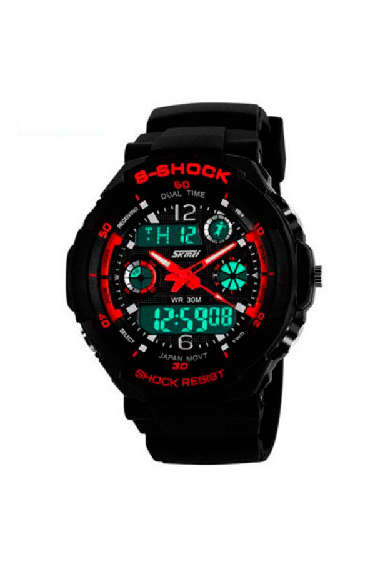 Чоловічий годинник  Skmei S-Shock Red 0931R
