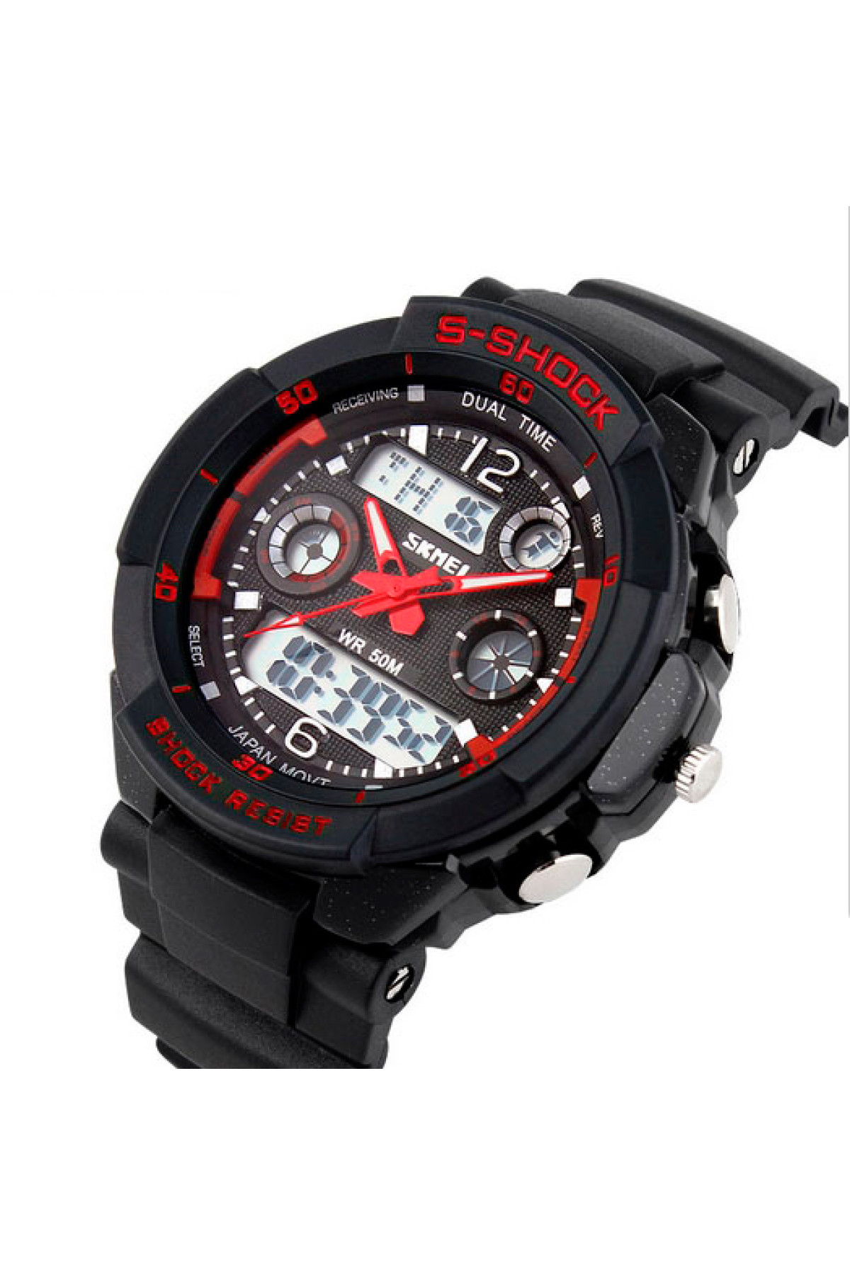 Чоловічий годинник  Skmei S-Shock Red 0931R