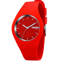 Жіночий годинник  Skmei Rubber Red 9068R