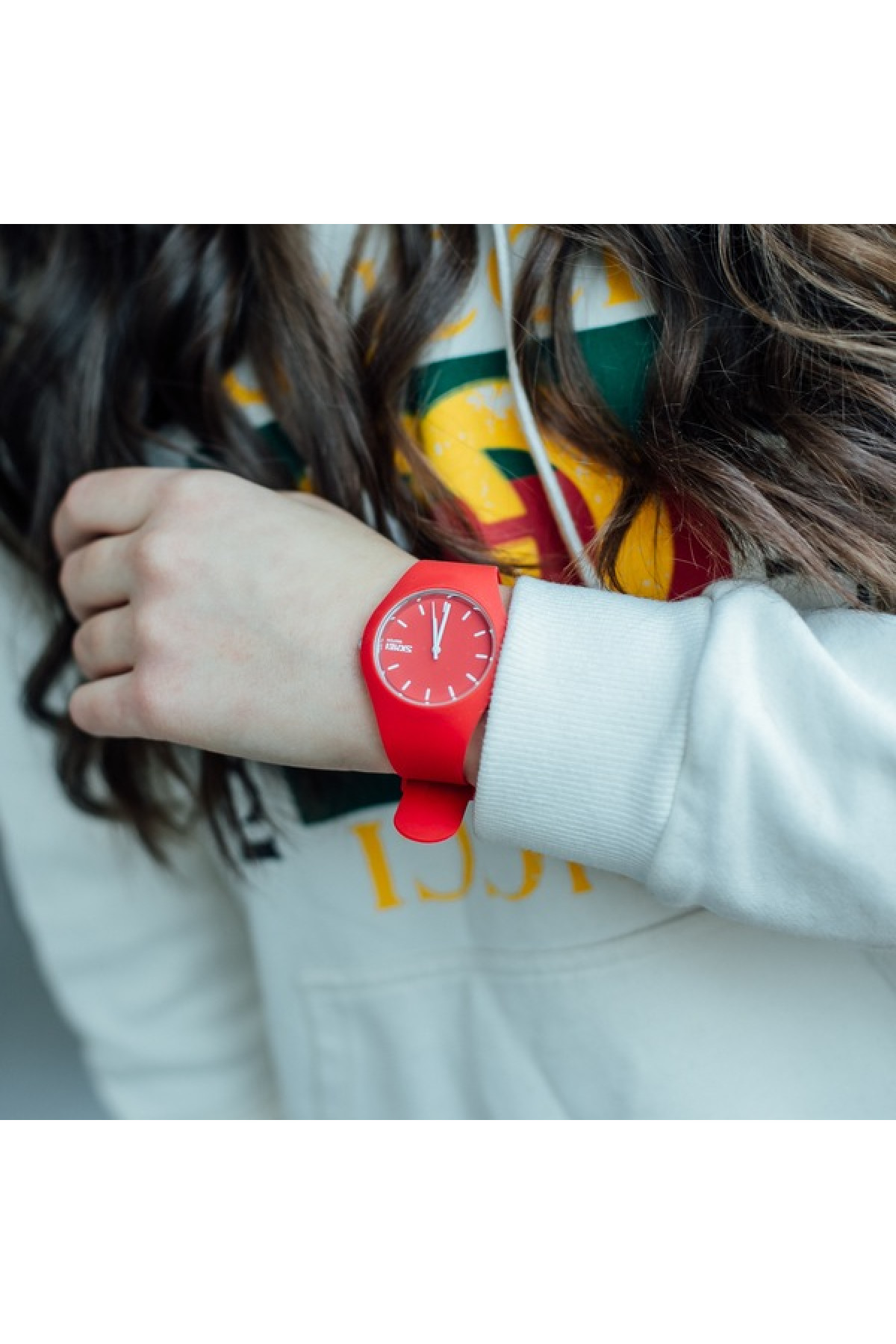 Жіночий годинник  Skmei Rubber Red 9068R