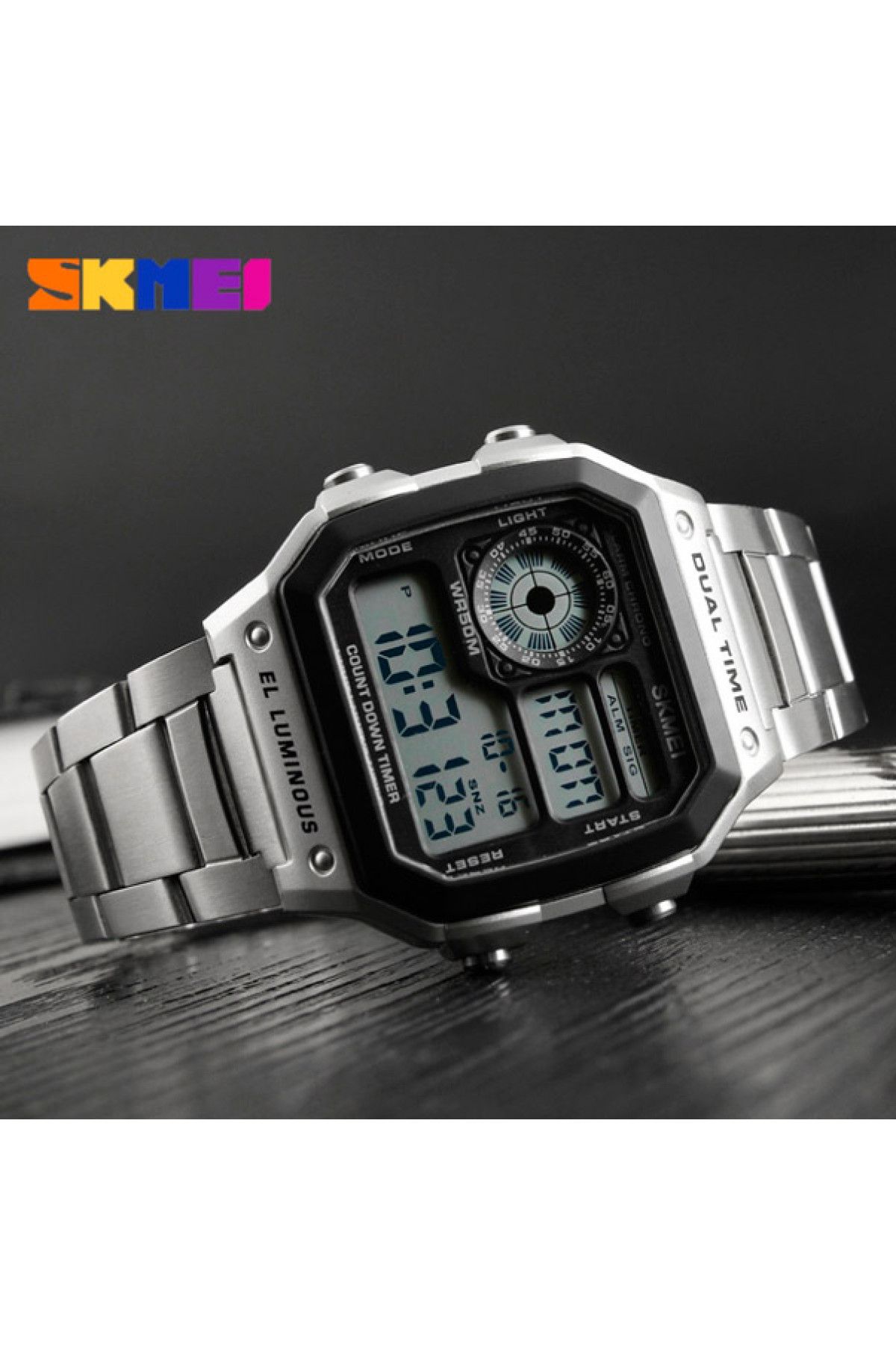Чоловічий годинник  Skmei Ripple Silver 1335S
