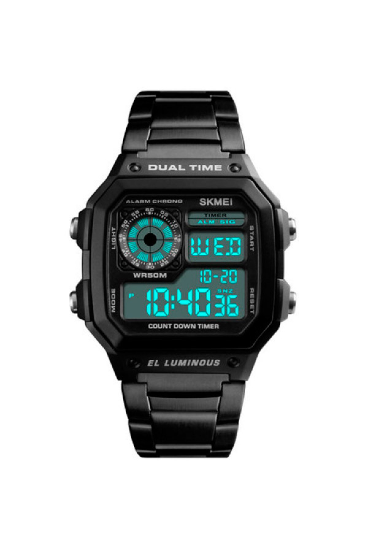 Чоловічий годинник  Skmei Ripple Black 1335B
