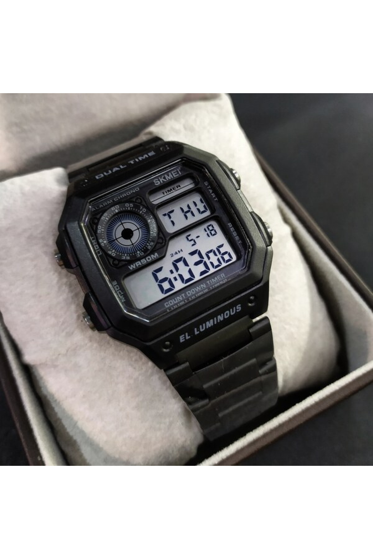 Чоловічий годинник  Skmei Ripple Black 1335B