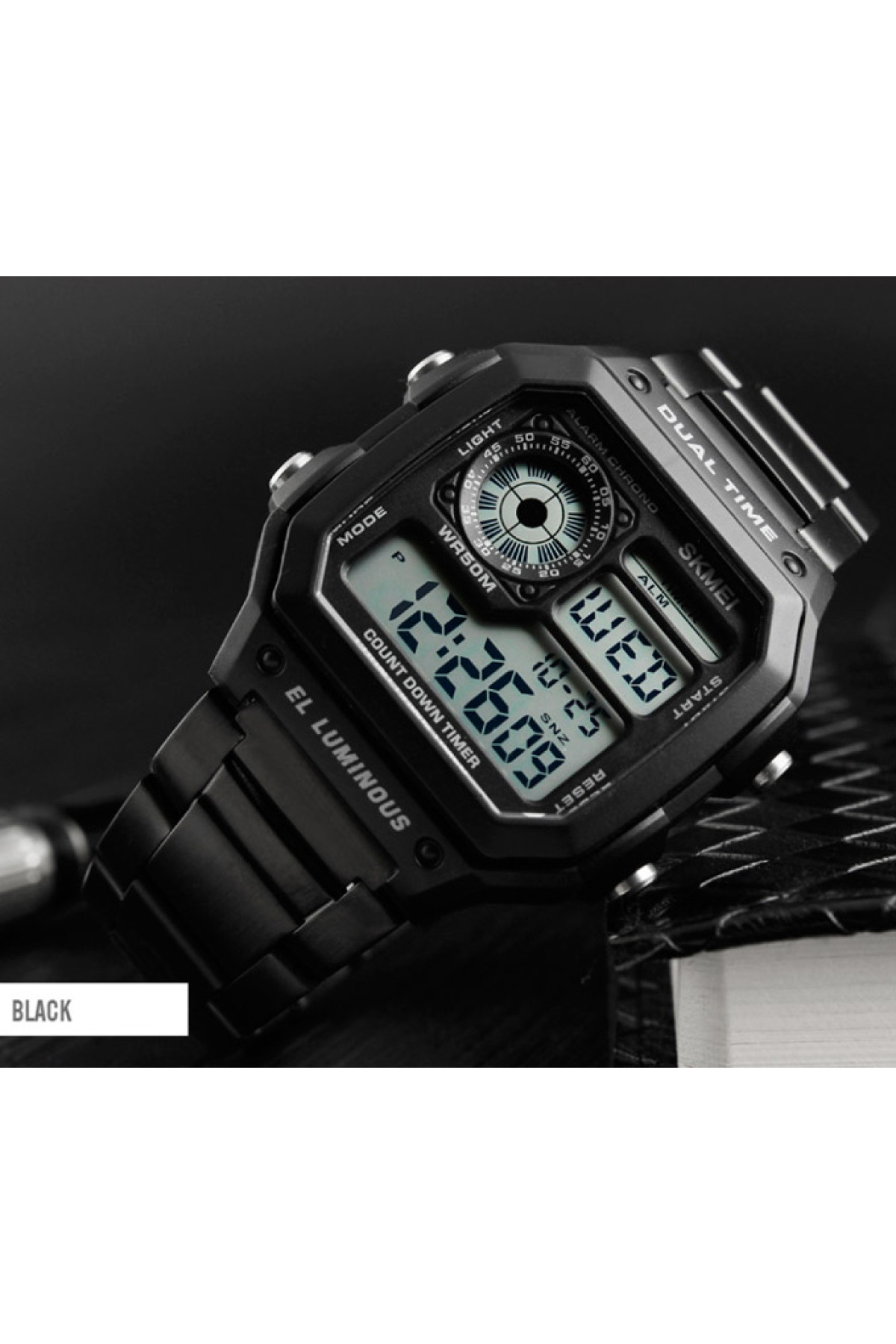 Чоловічий годинник  Skmei Ripple Black 1335B