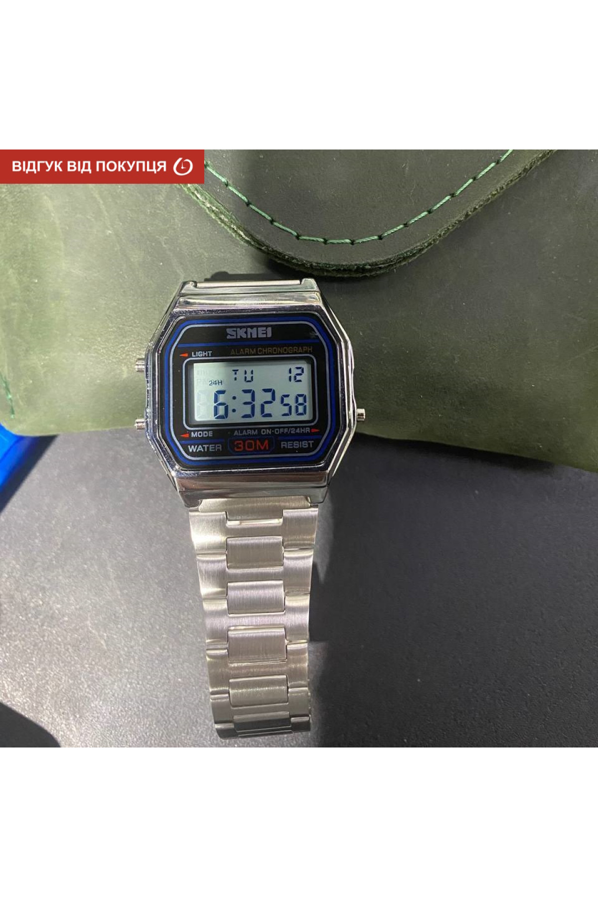 Чоловічий годинник  Skmei Popular Silver 1123S