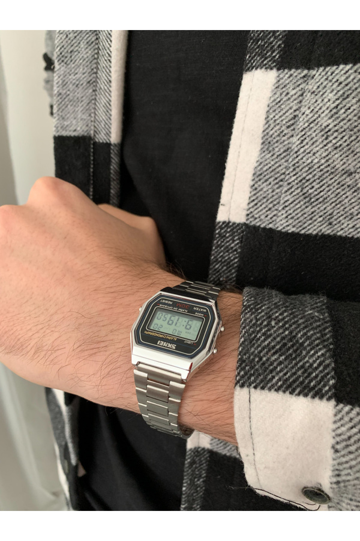 Чоловічий годинник  Skmei Popular Silver 1123S