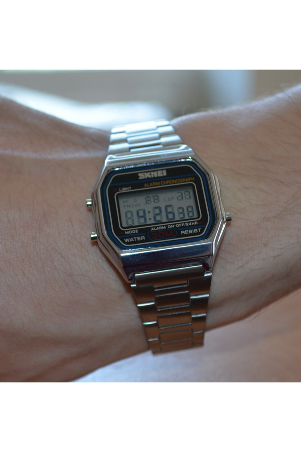 Чоловічий годинник  Skmei Popular Silver 1123S