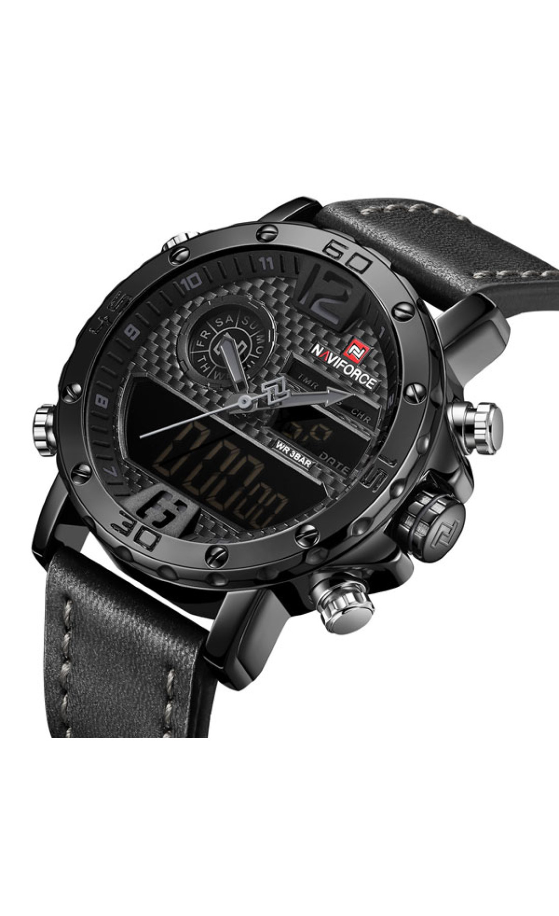 Чоловічий годинник  Naviforce Next Black 9134
