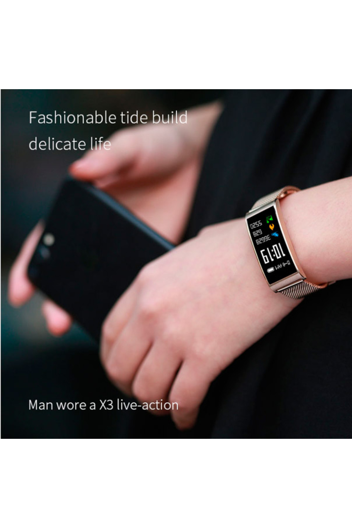 Жіночий годинник  Smart Mioband PRO Silver