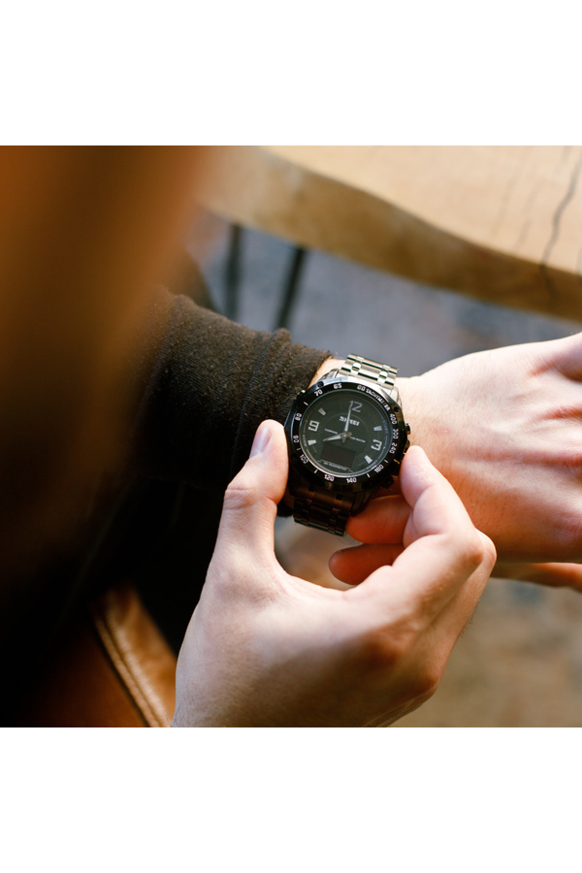 Чоловічий годинник  Skmei Kompass PRO Black