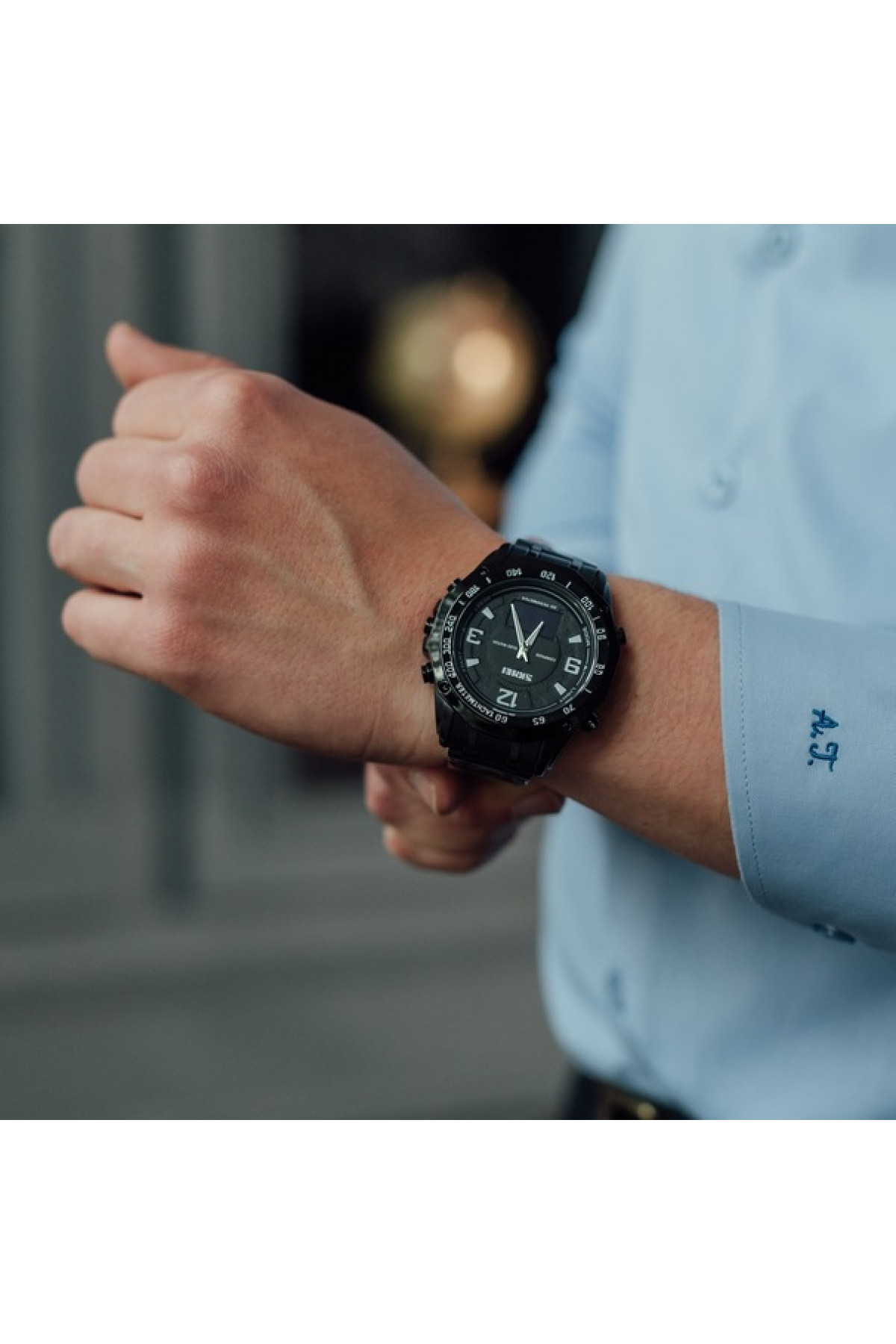 Чоловічий годинник  Skmei Kompass PRO Black