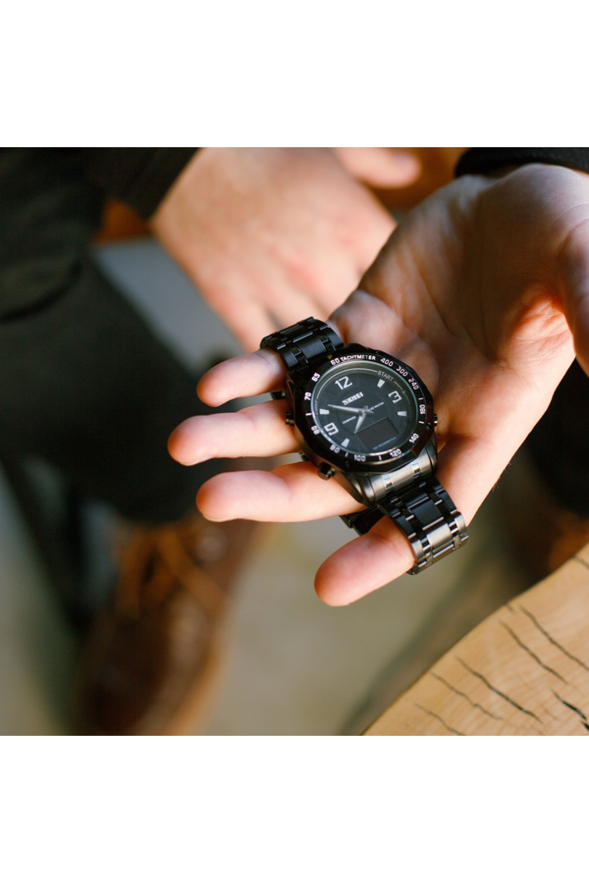 Чоловічий годинник  Skmei Kompass PRO Black