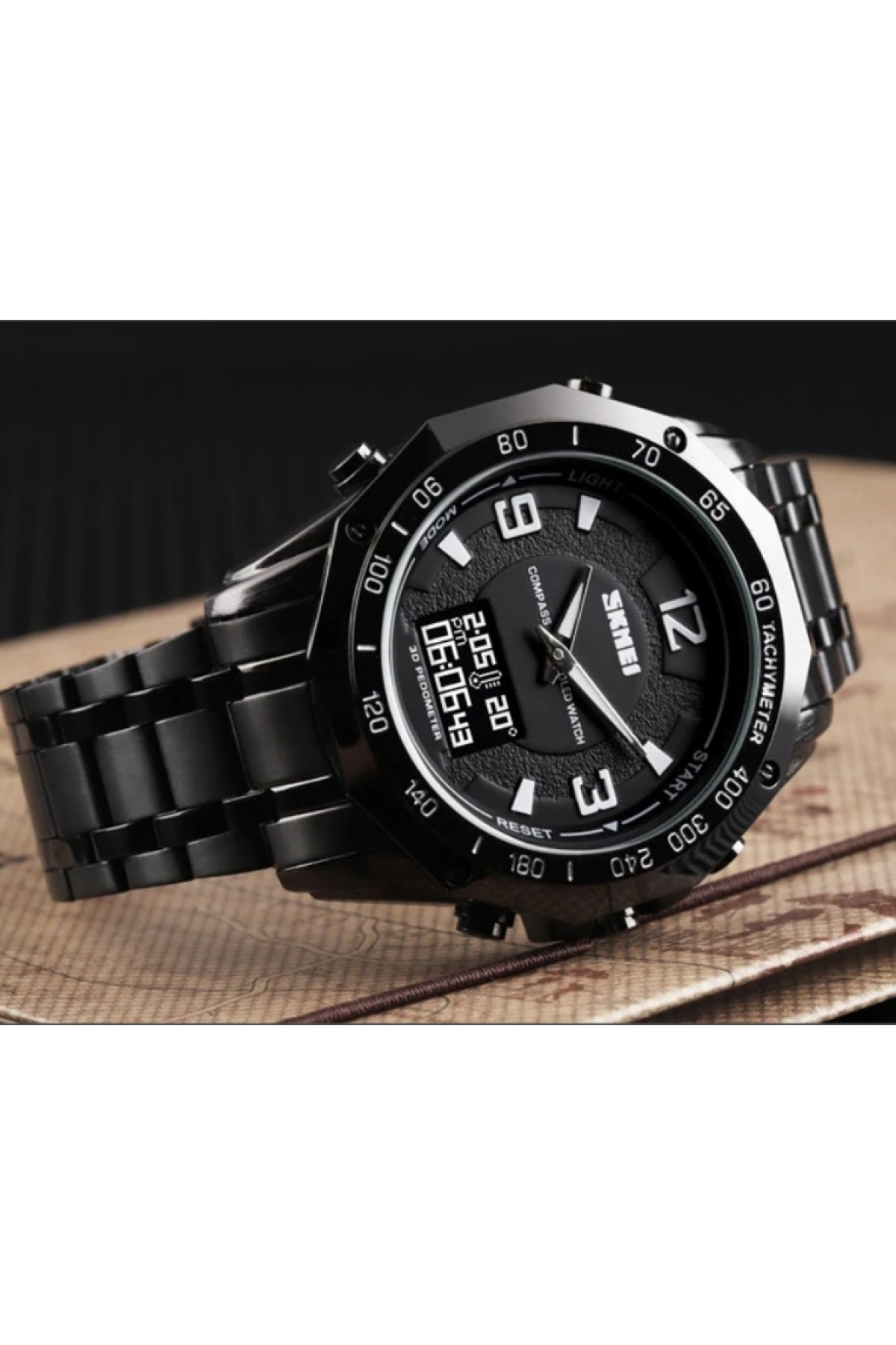Чоловічий годинник  Skmei Kompass PRO Black