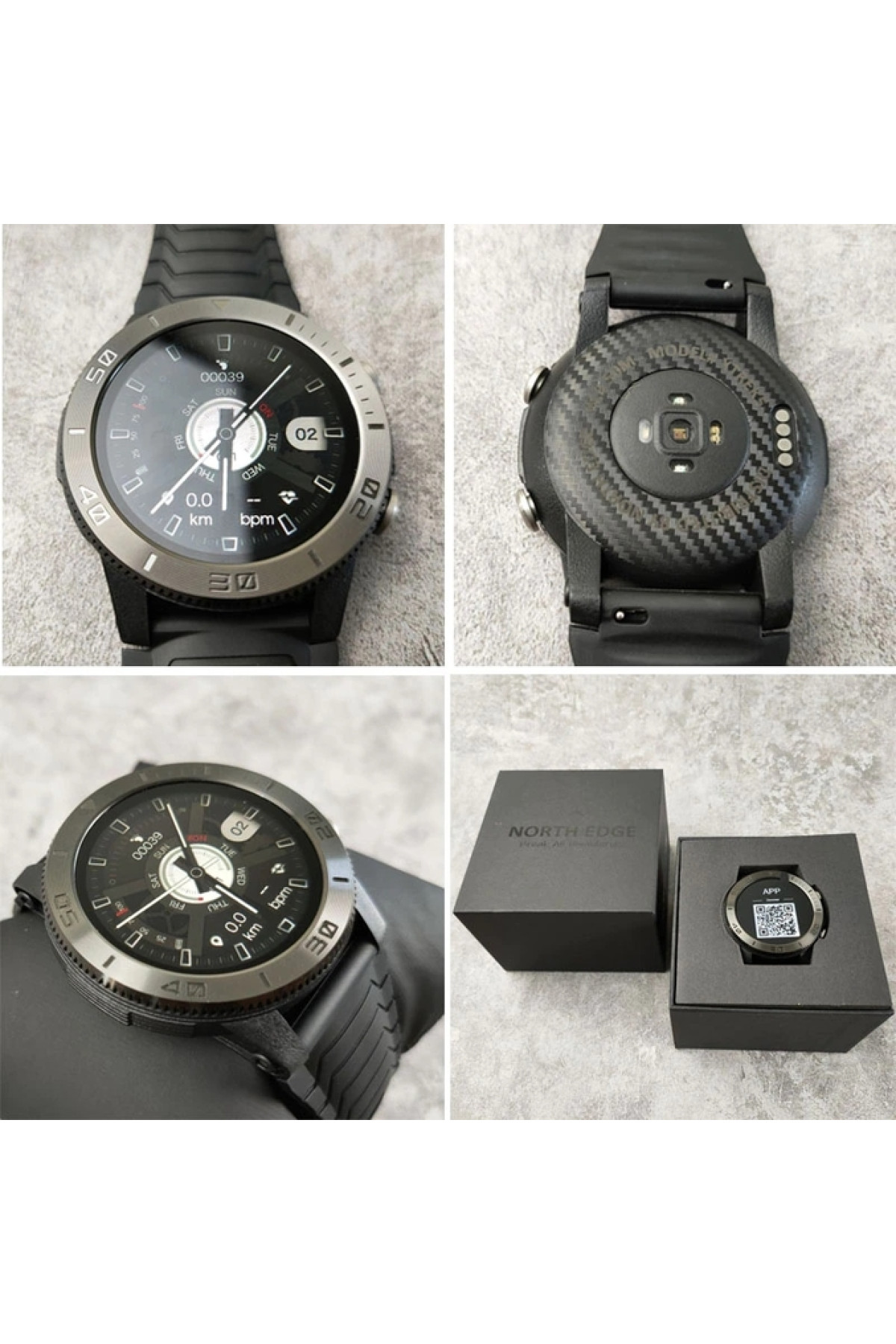 Смарт годинник  North Edge XTrek Black з компасом