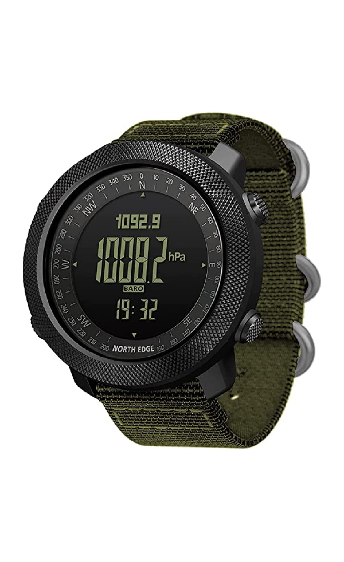Чоловічий годинник  North Edge Apache Green 5BAR з компасом