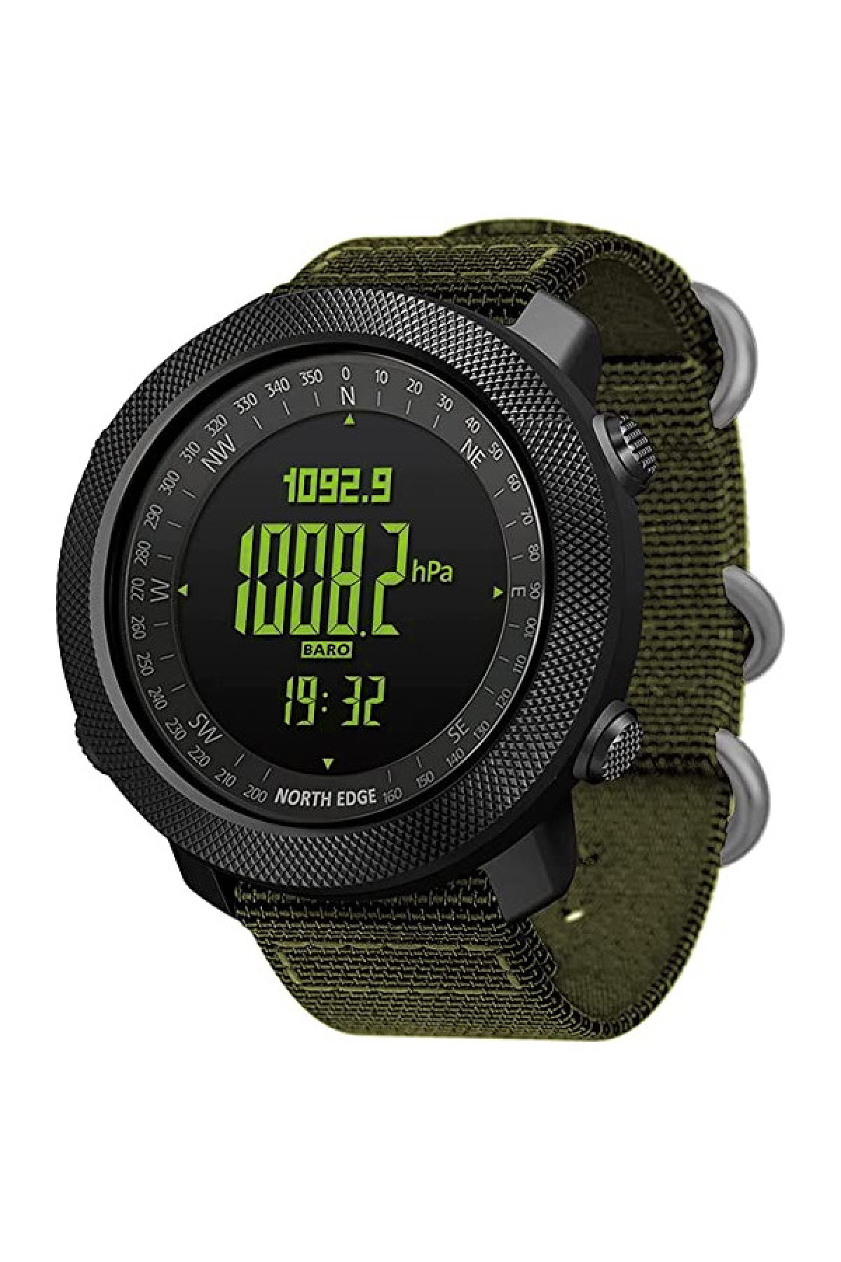 Чоловічий годинник  North Edge Apache Green 5BAR з компасом