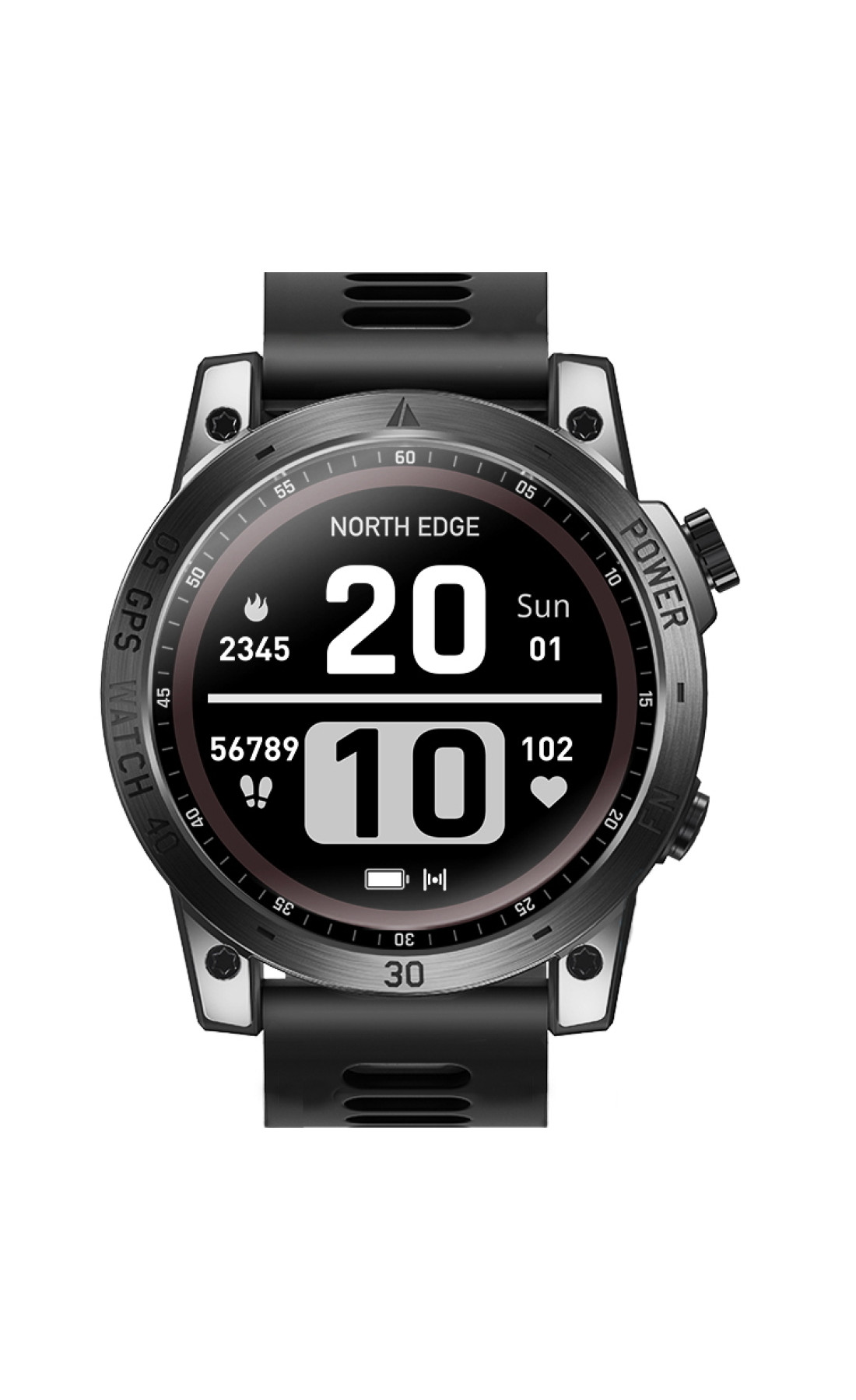 Смарт годинник  North Edge CrossFit GPS Black з компасом