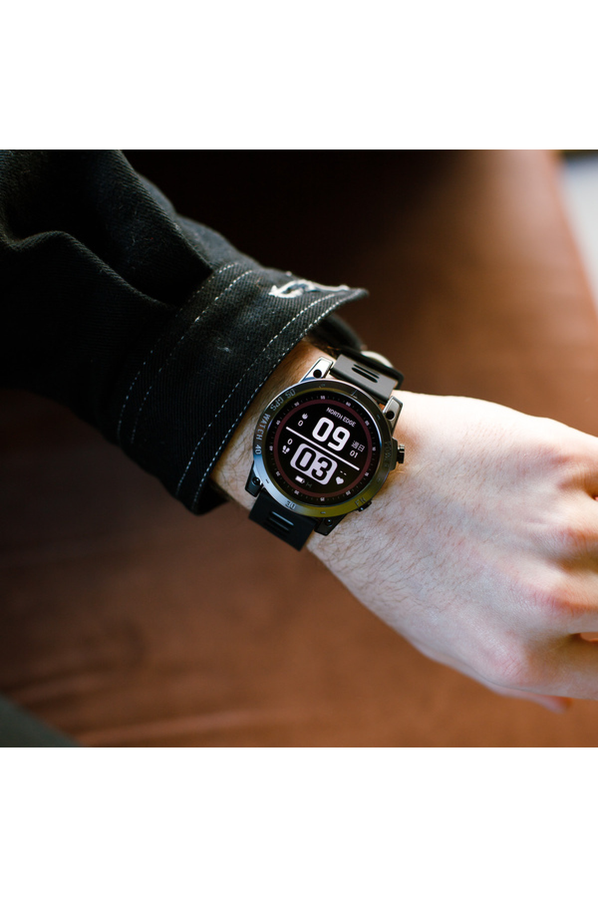 Смарт годинник  North Edge CrossFit GPS Black з компасом