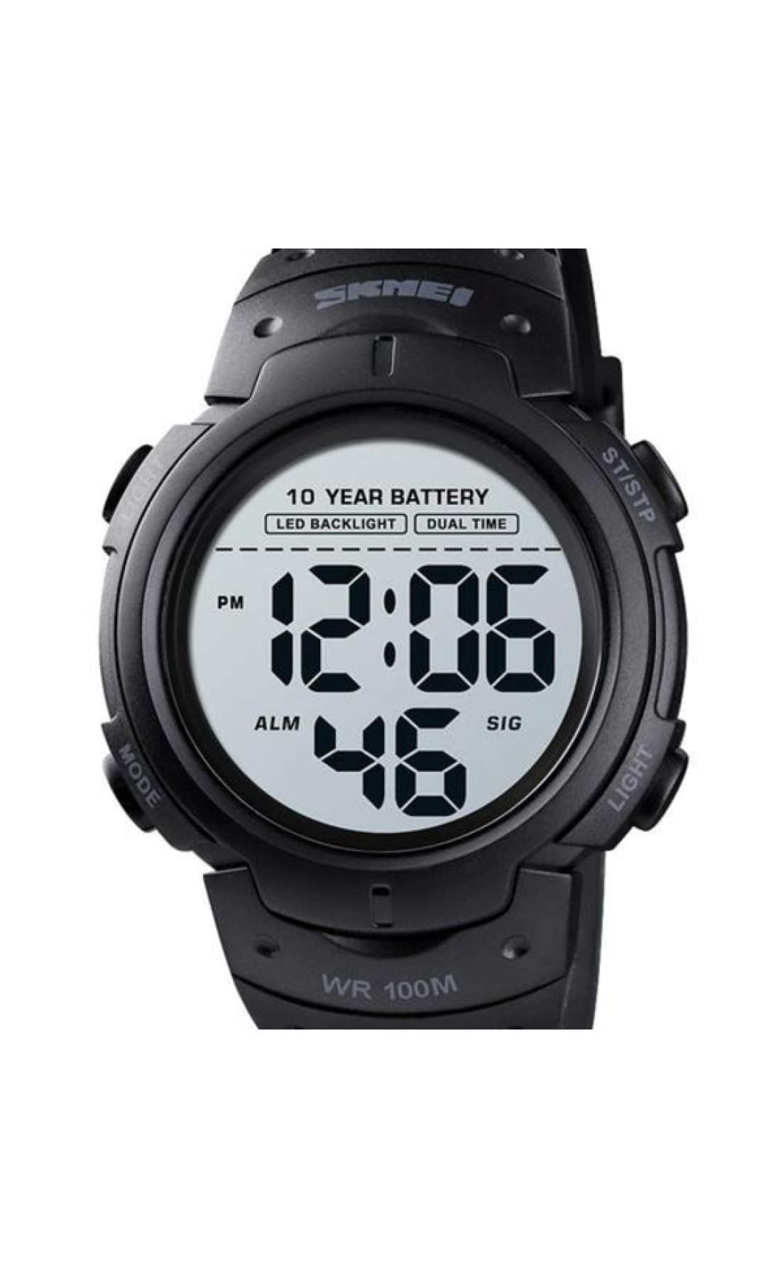 Чоловічий годинник  Skmei Neon 10 Bar Black