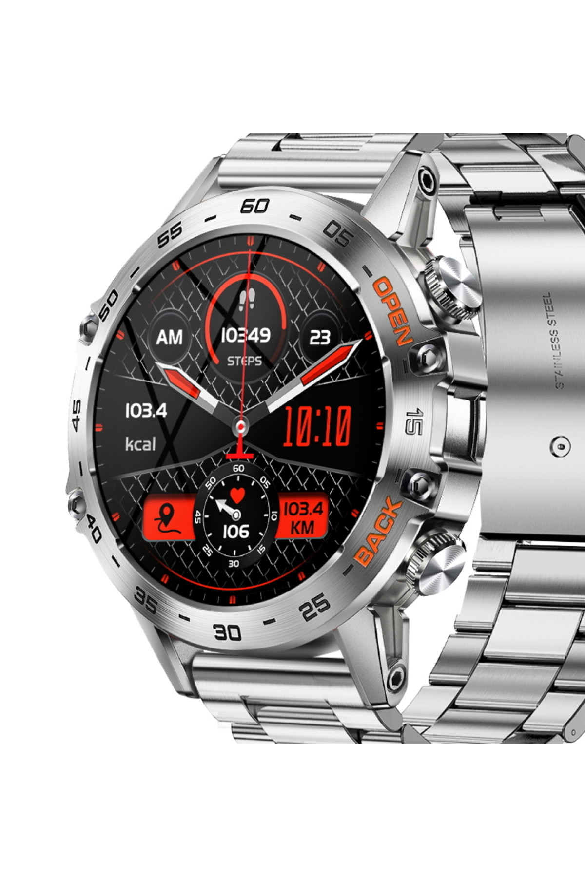Смарт годинник  Smart Delta K52 Silver, 2 ремінці