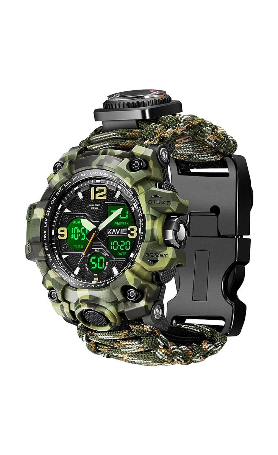 Чоловічий годинник  Besta Life Pro Khaki з компасом