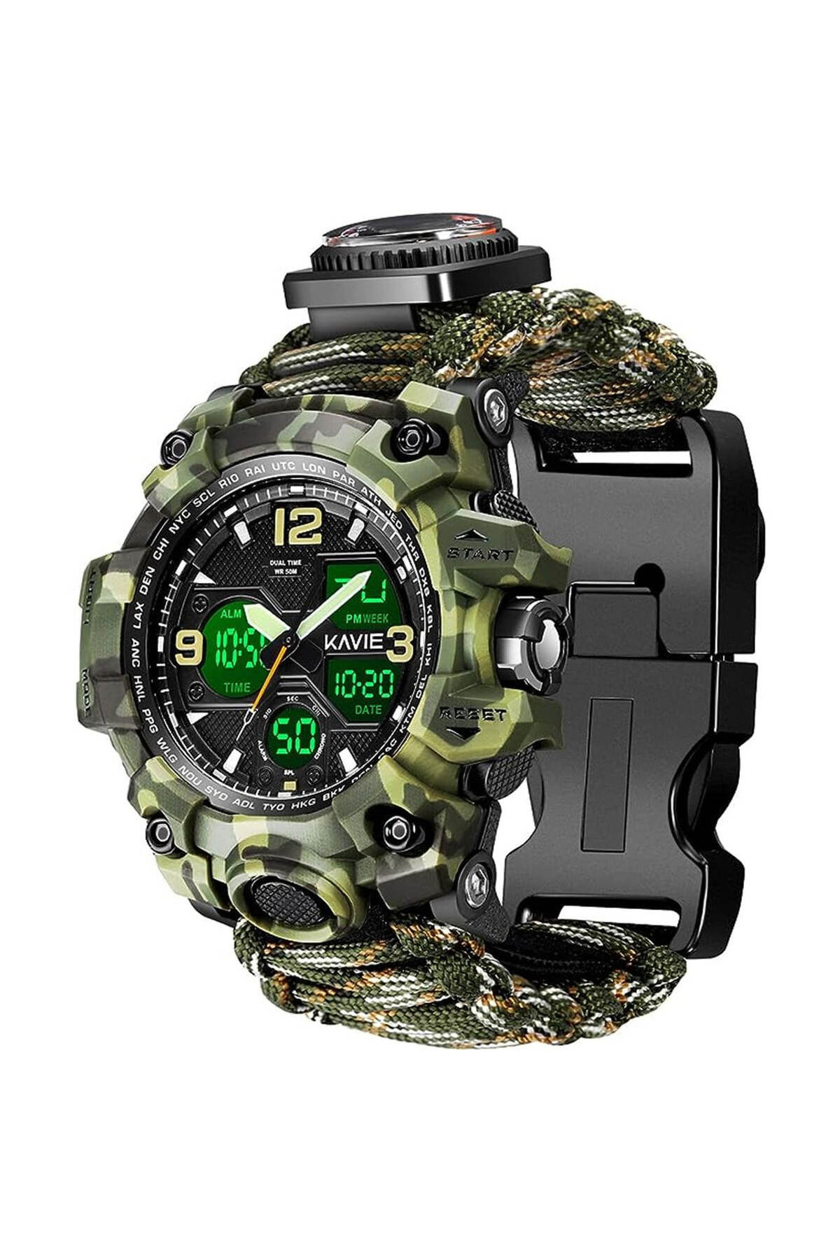 Чоловічий годинник  Besta Life Pro Khaki з компасом