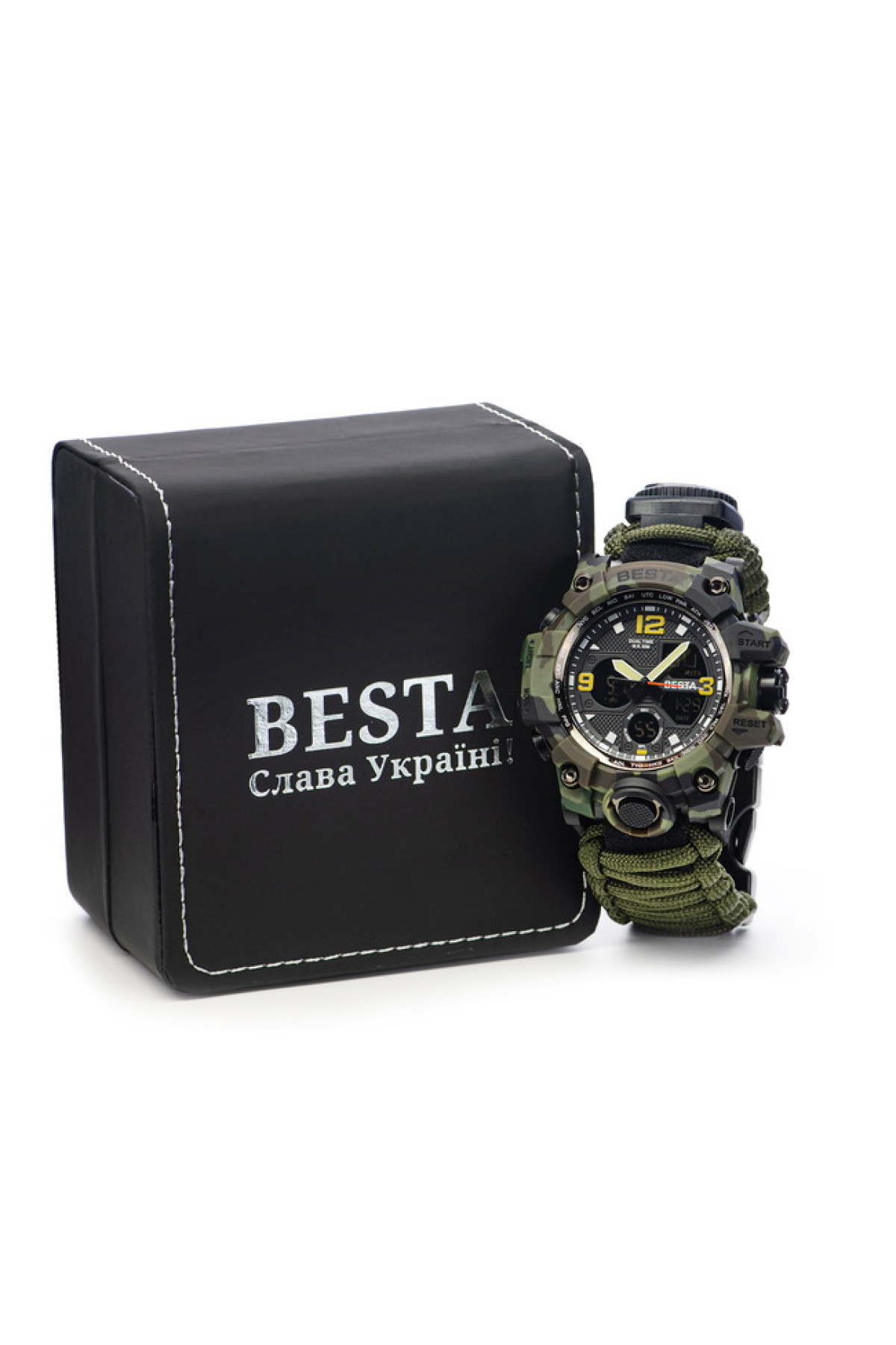 Чоловічий годинник  Besta Life Pro Khaki з компасом