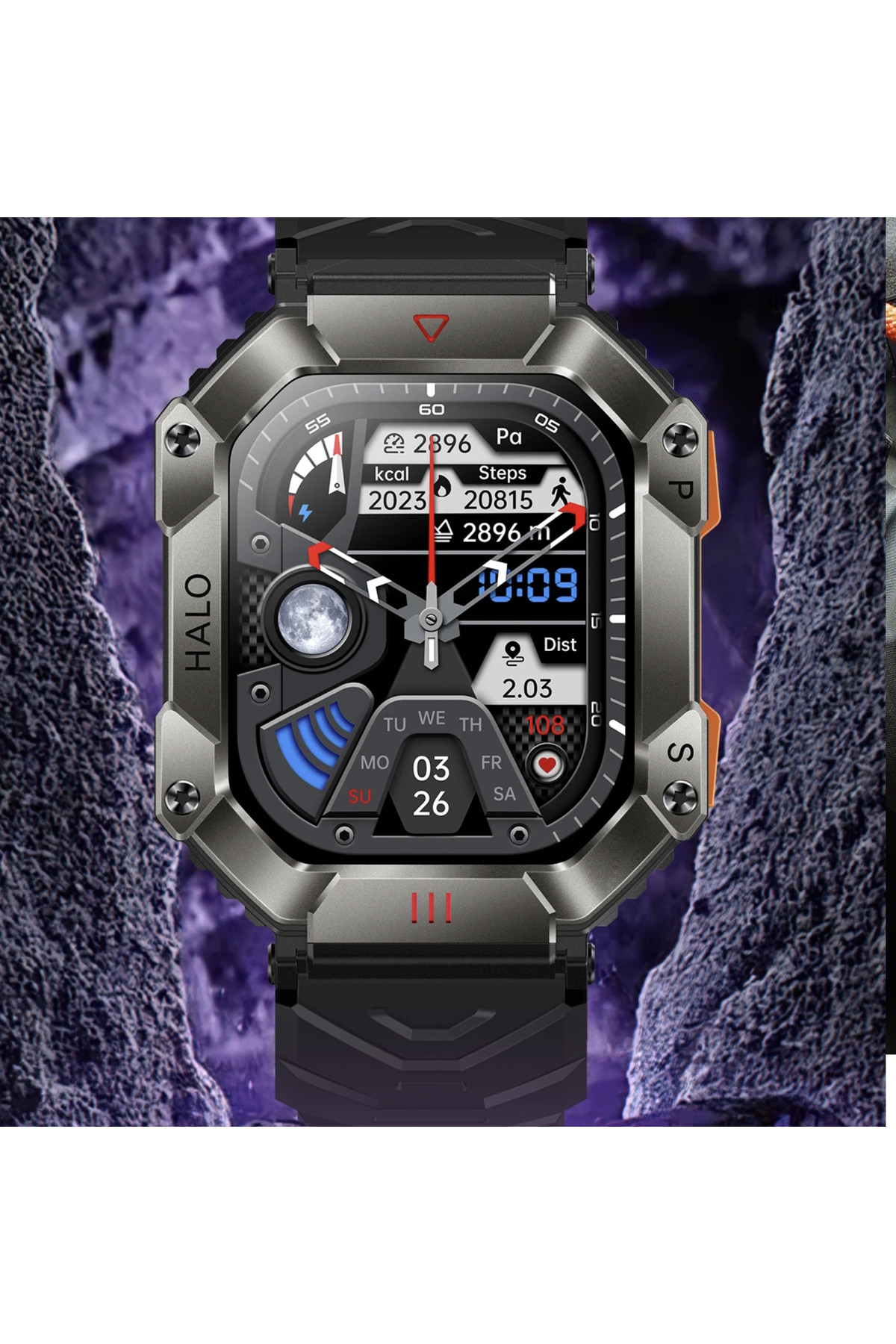Смарт годинник  Smart Racer K+ Black з компасом