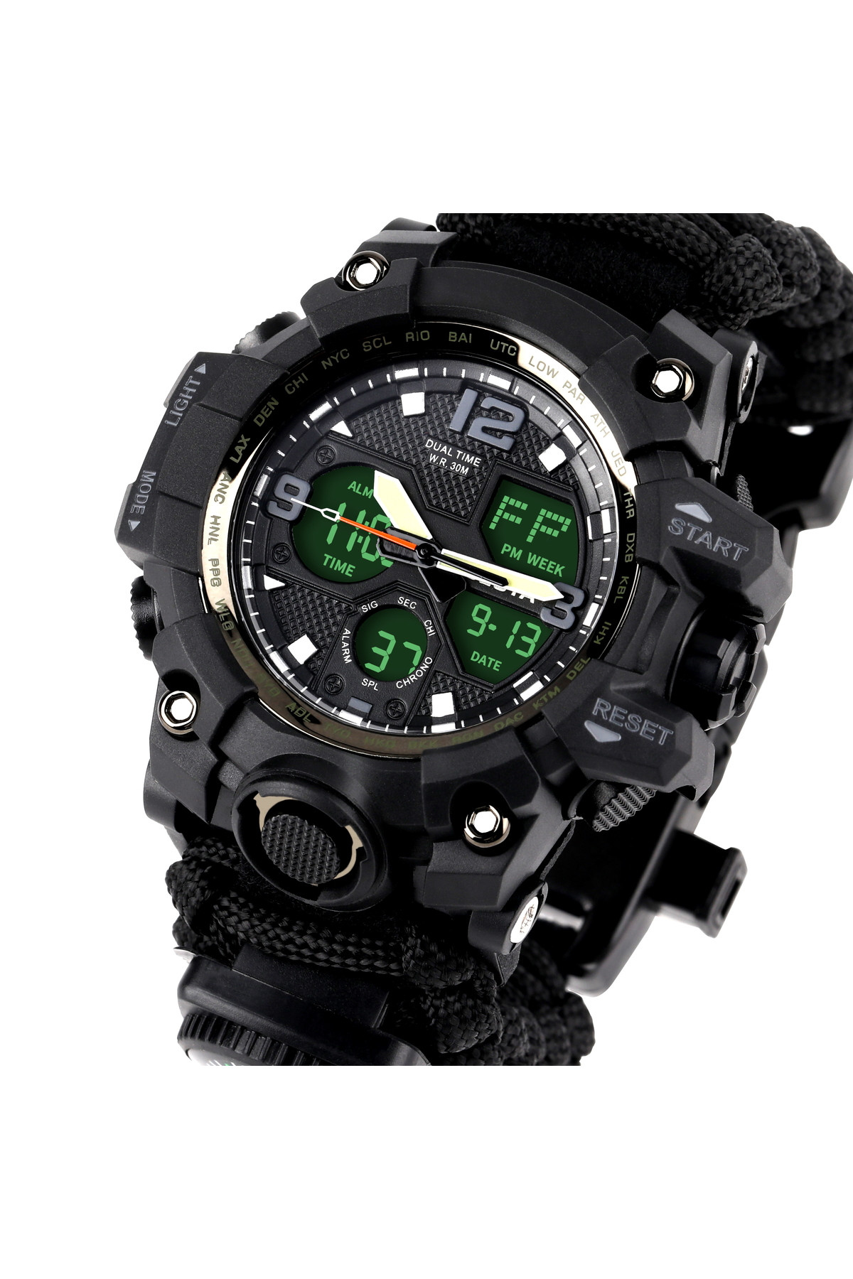 Чоловічий годинник  Besta Life Pro AllBlack з компасом