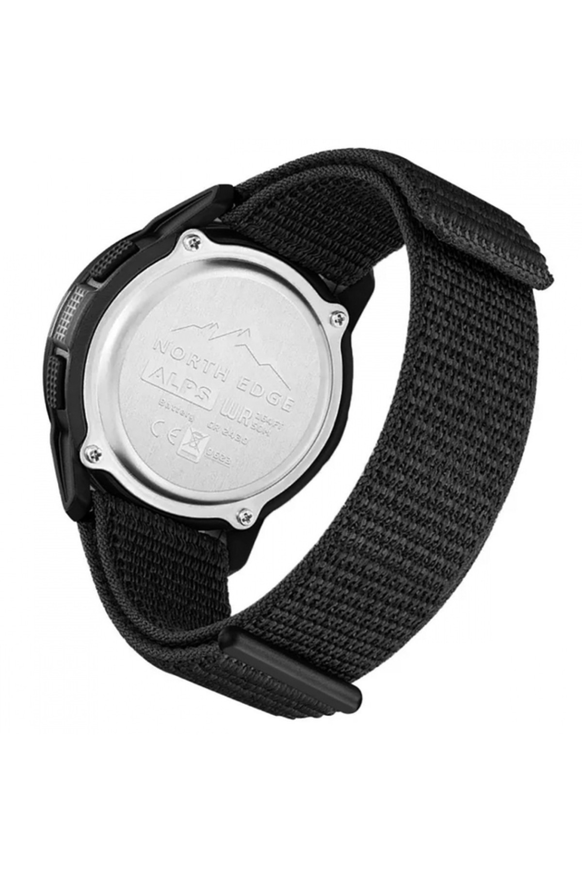 Чоловічий годинник  North Edge Alps Black з компасом, 2 ремінці
