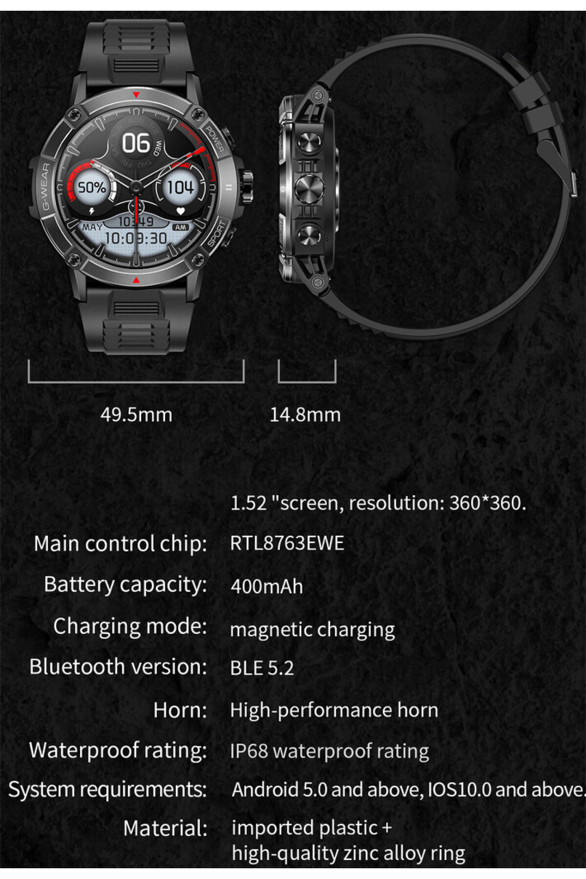 Смарт годинник  Smart River Max Blue