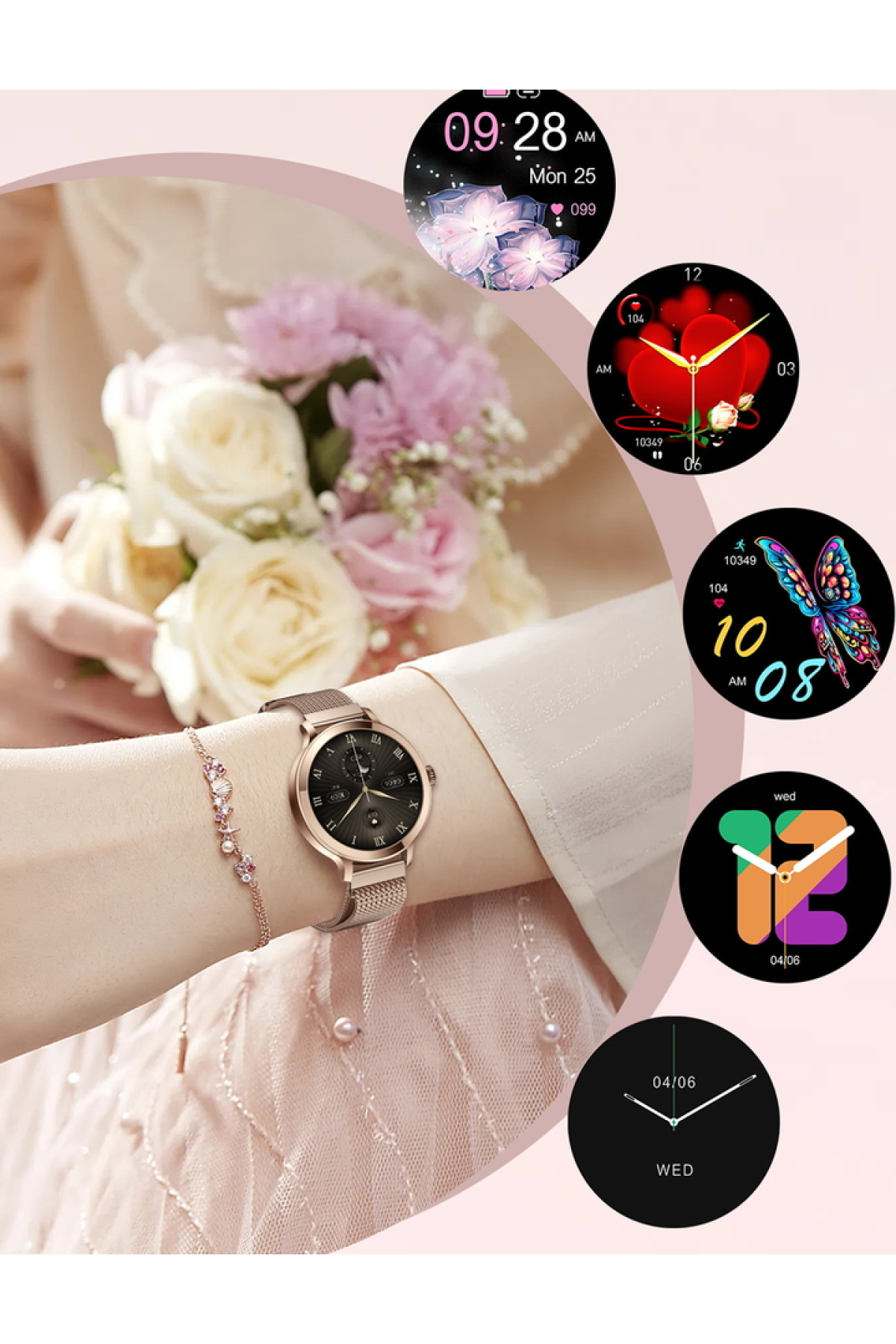 Смарт годинник  Smart VIP Lady Pro Gold