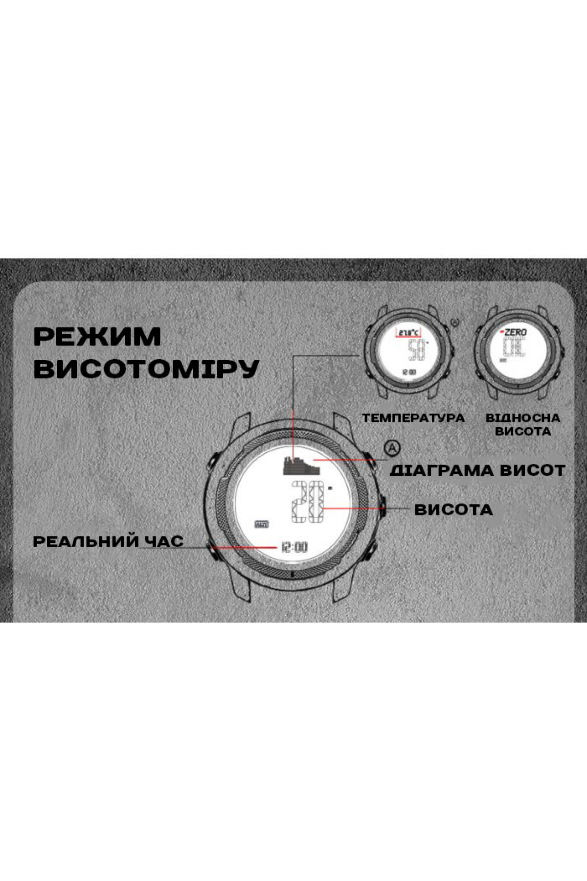 Чоловічий годинник  North Edge Vertico White з компасом