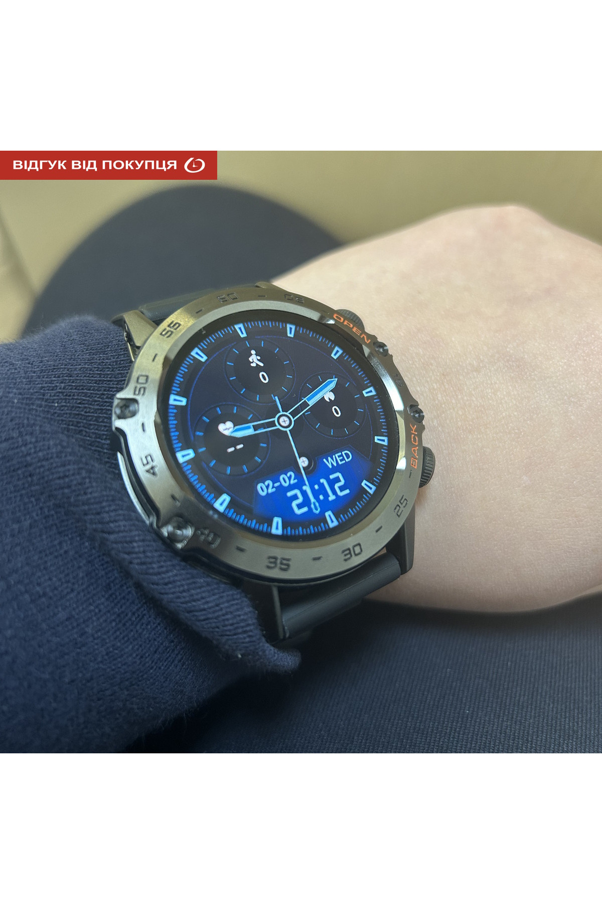 Смарт годинник  Smart Delta K52 Black, 2 ремінці