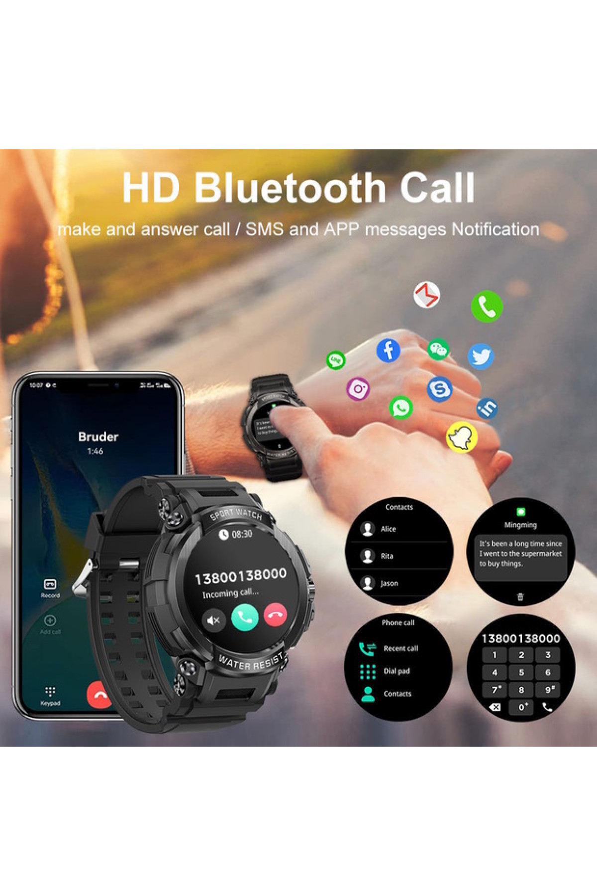 Смарт годинник  Smart Kador Black