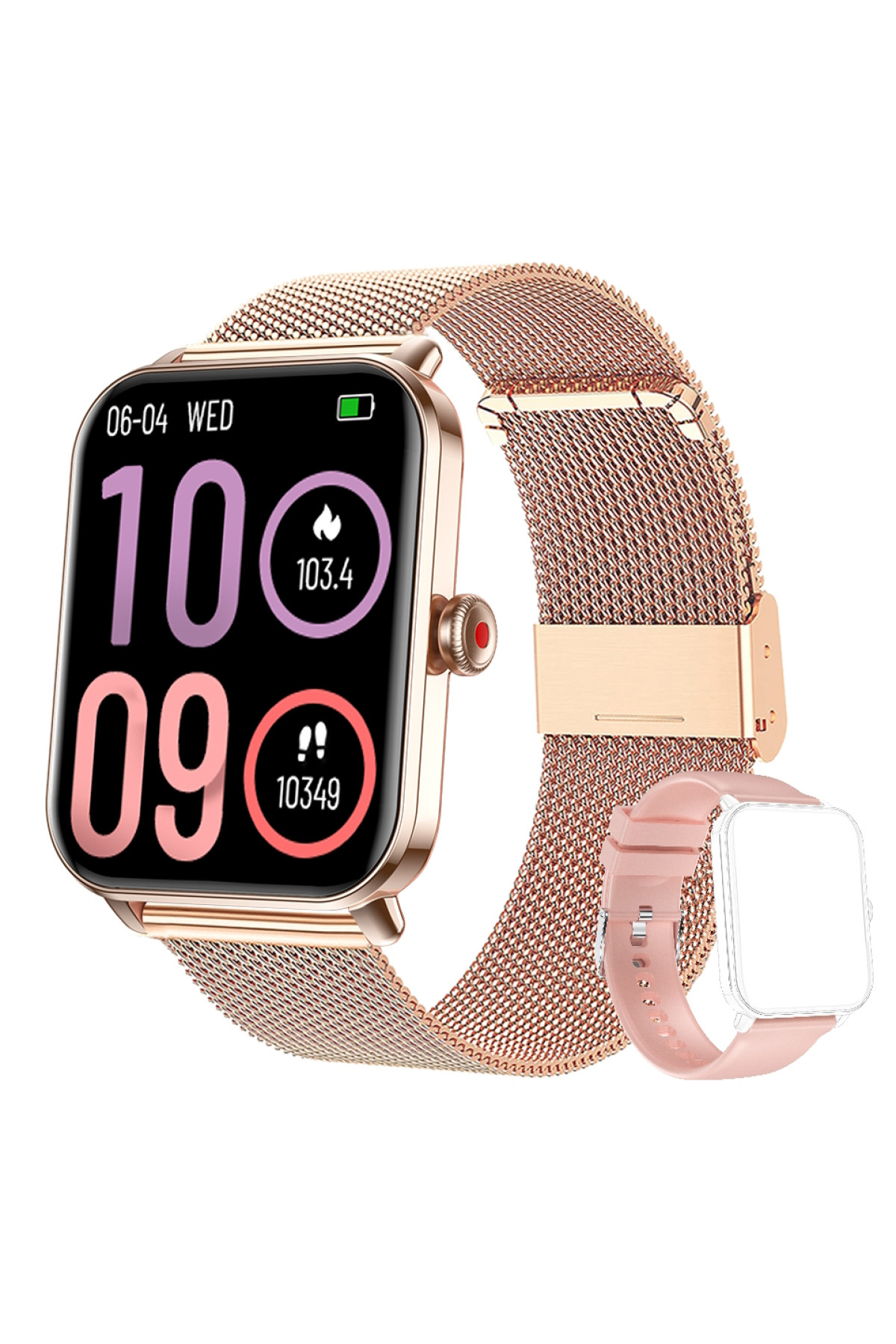Смарт годинник  Smart Eva Gold, 2 ремінці