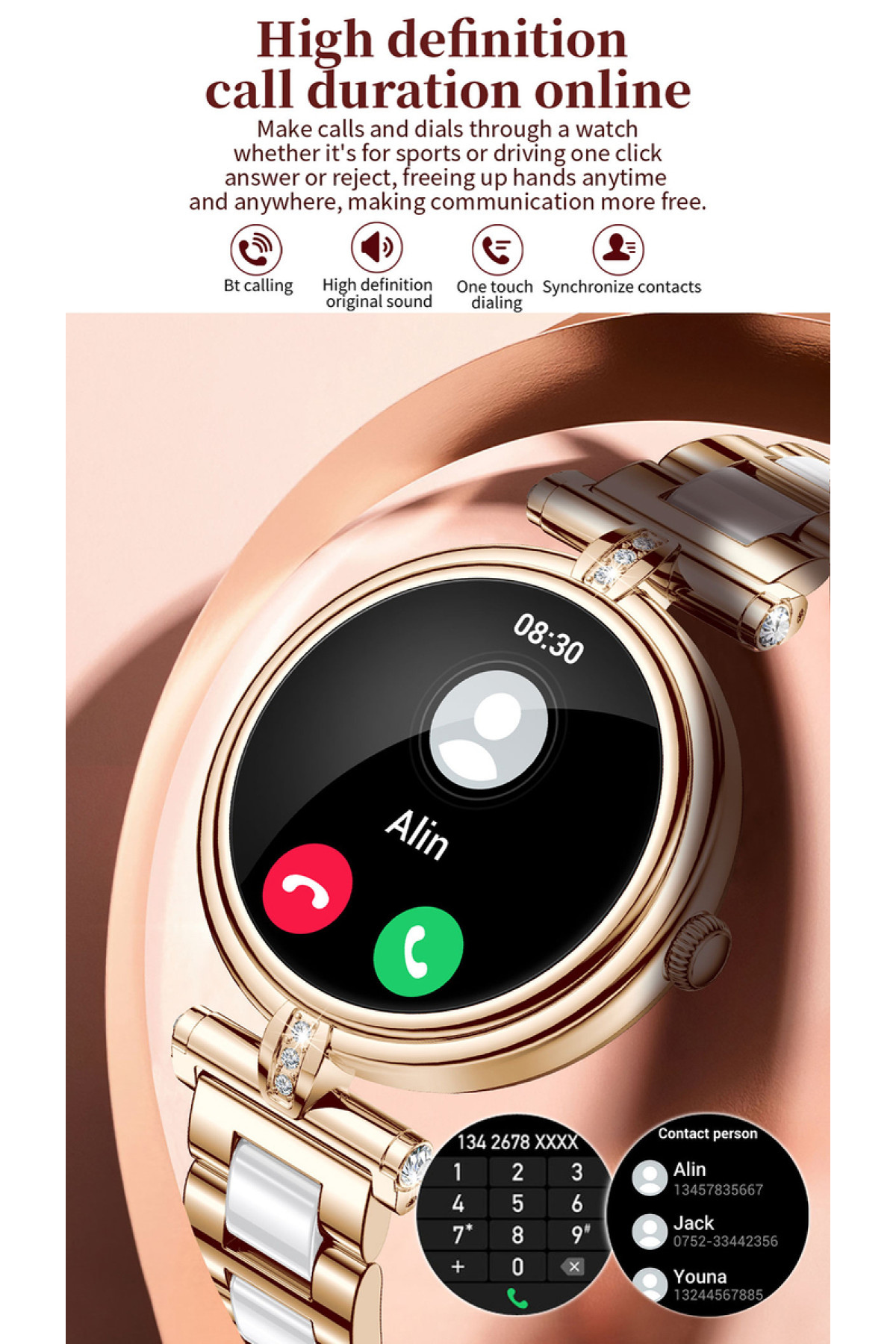 Смарт годинник  Smart Leila Rubber, 2 ремінці