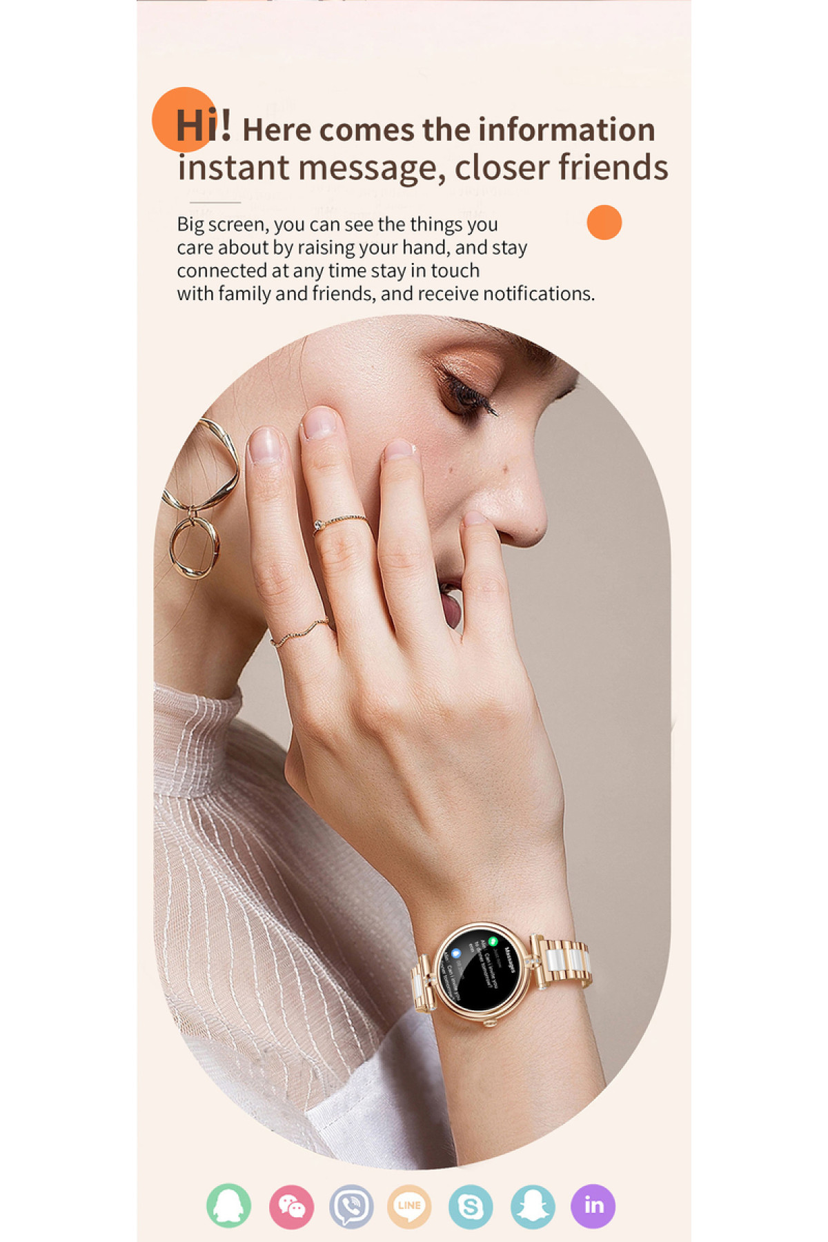 Смарт годинник  Smart Leila Rubber, 2 ремінці