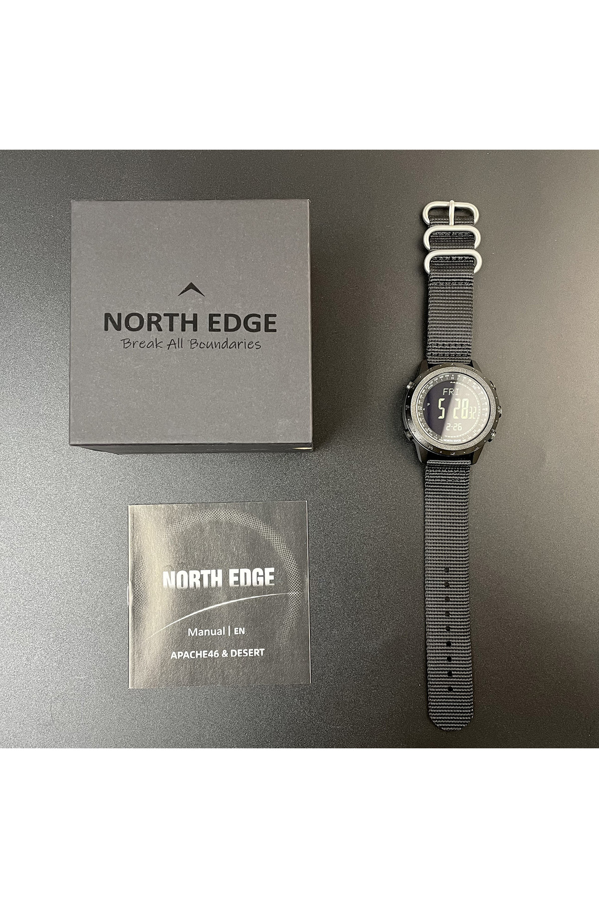 Чоловічий годинник  North Edge Desert 5BAR з компасом