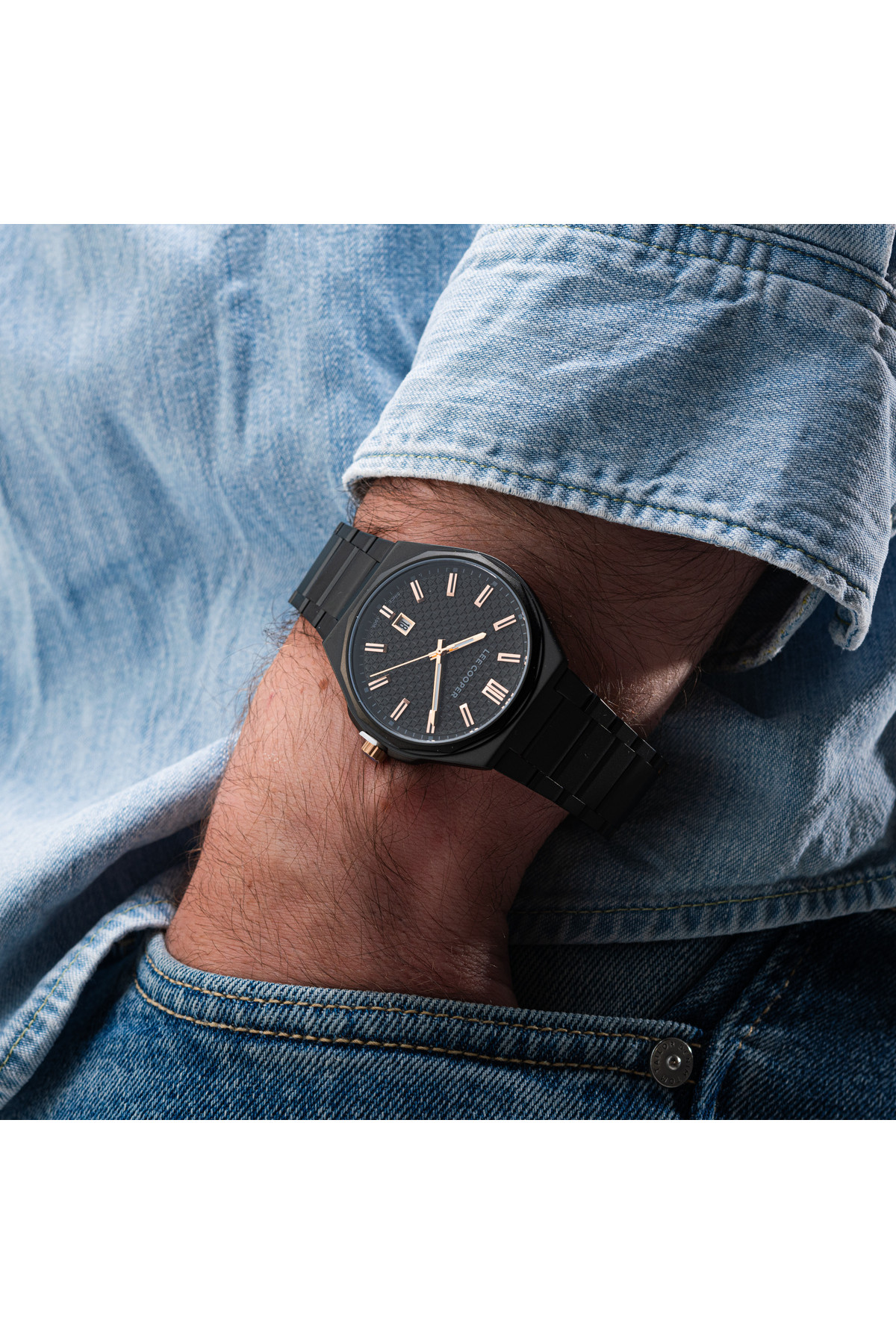 Чоловічий годинник  Lee Cooper Knight Black